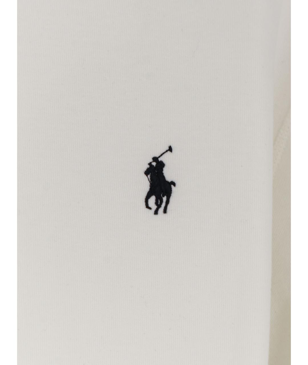 POLO RALPH LAUREN Белый хлопковый джемпер / свитер, фото 3