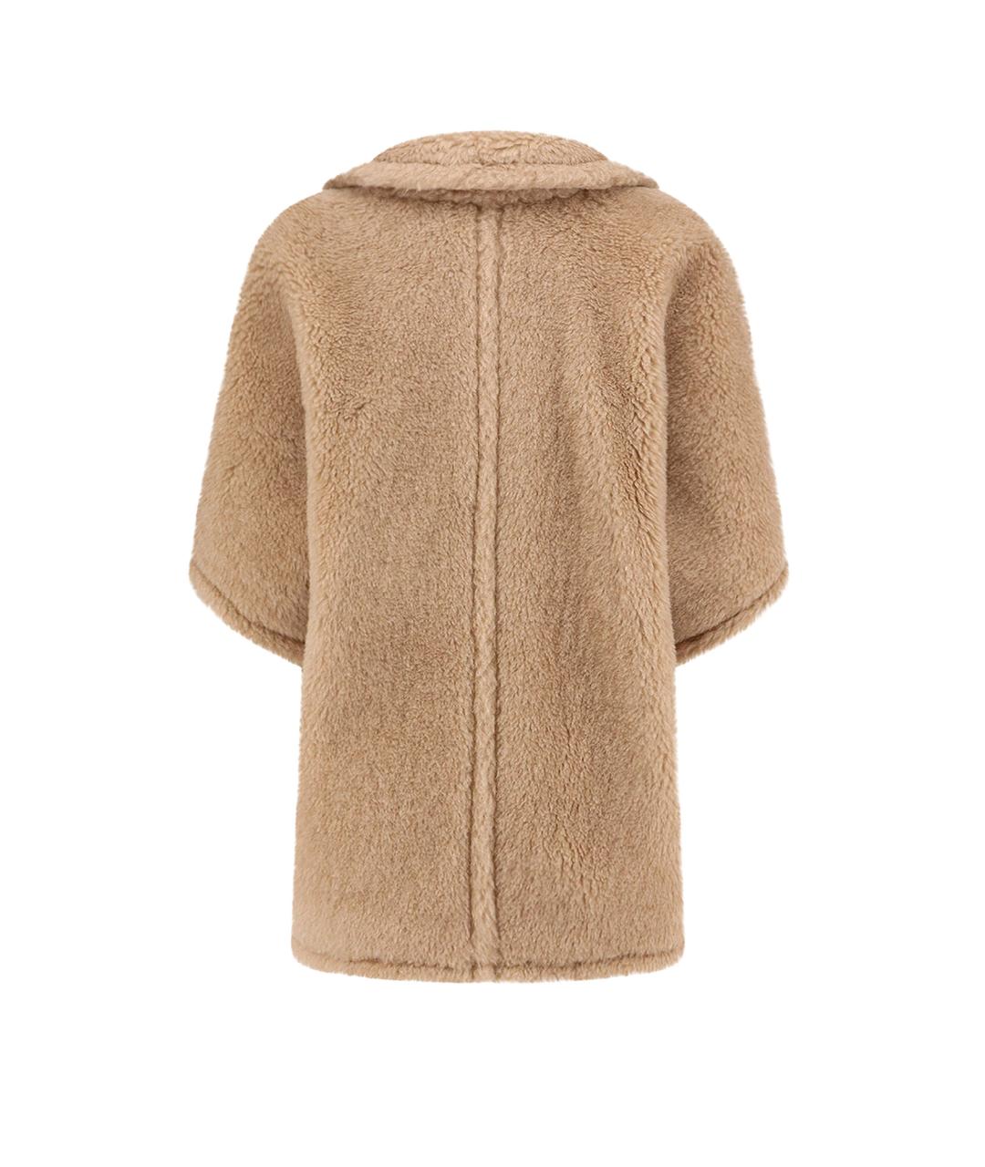 MAX MARA Бежевая шерстяная шуба, фото 2