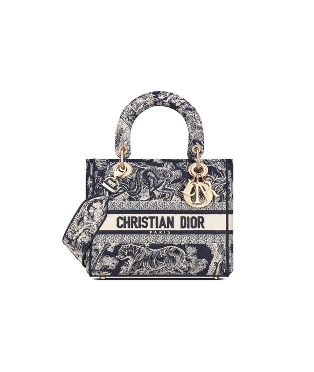CHRISTIAN DIOR Синяя сумка через плечо, фото 6