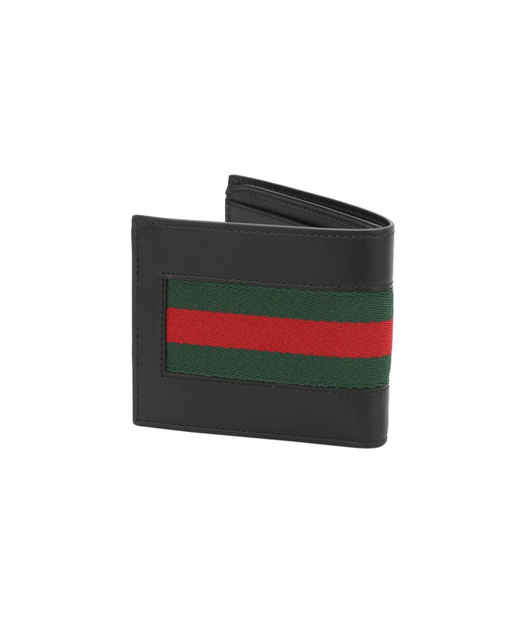 GUCCI Черный кожаный кошелек, фото 4