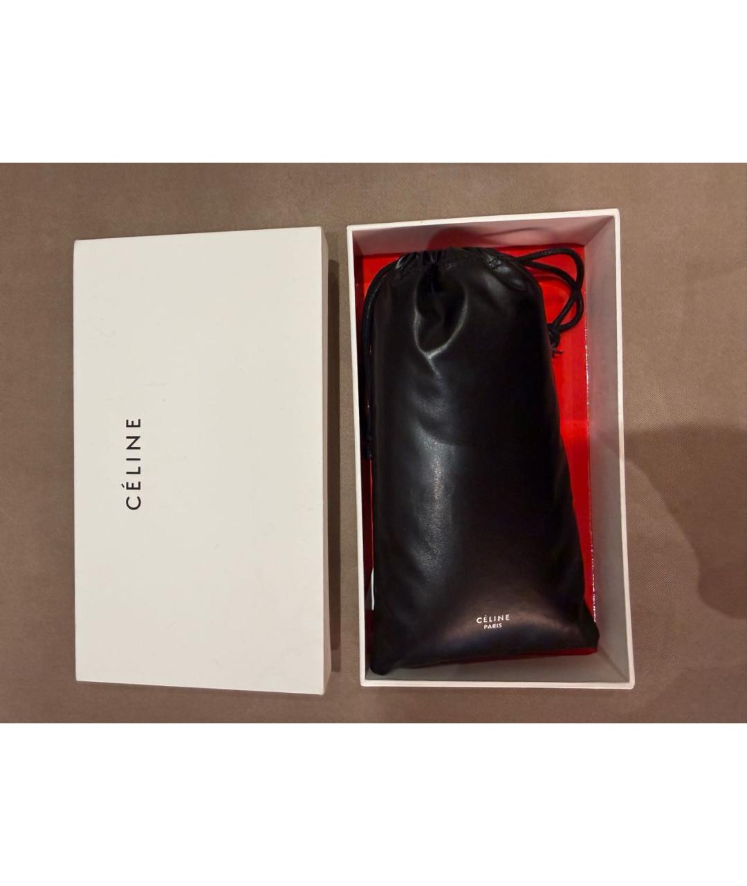 CELINE Черные пластиковые солнцезащитные очки, фото 6