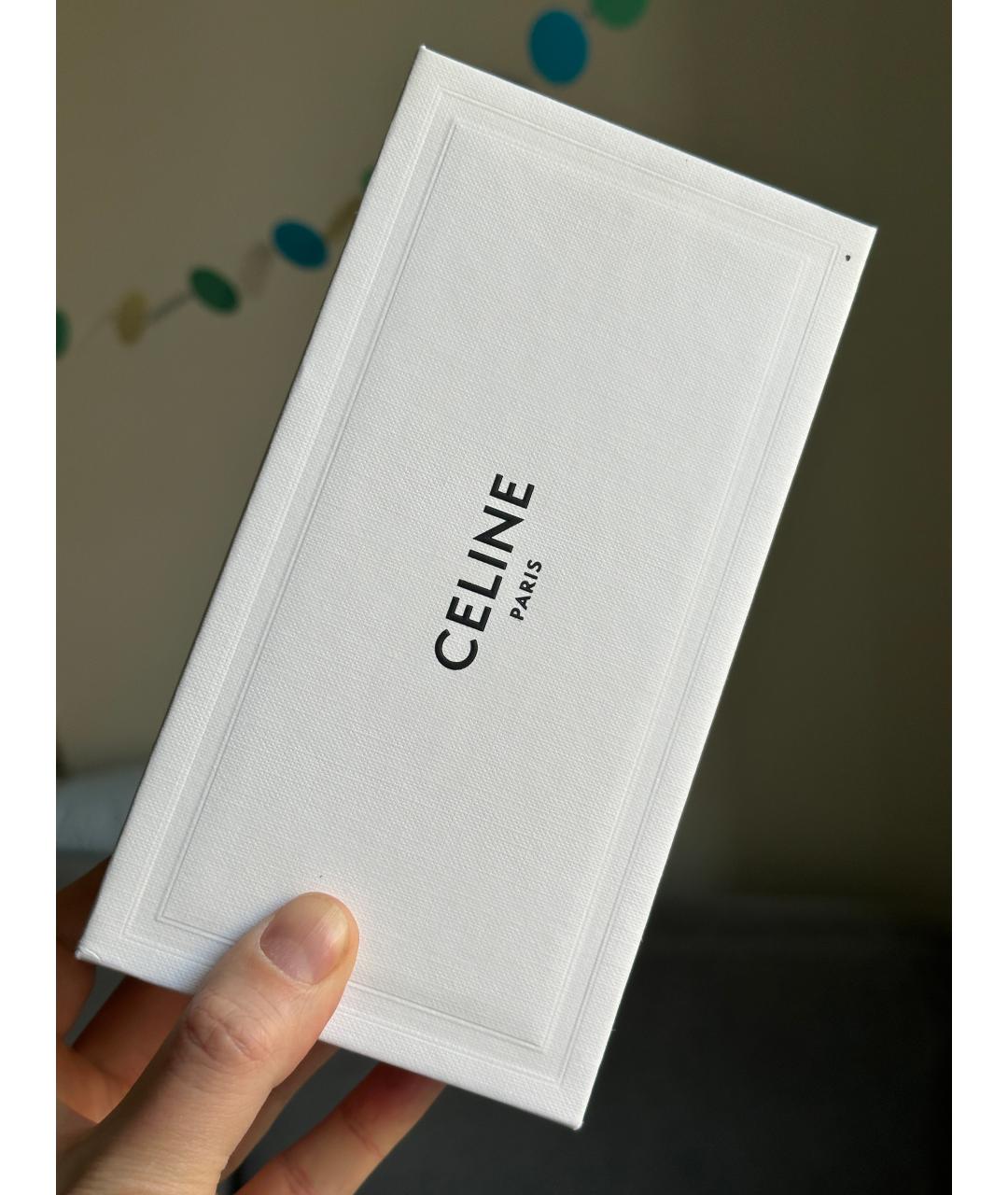 CELINE Черные пластиковые солнцезащитные очки, фото 4