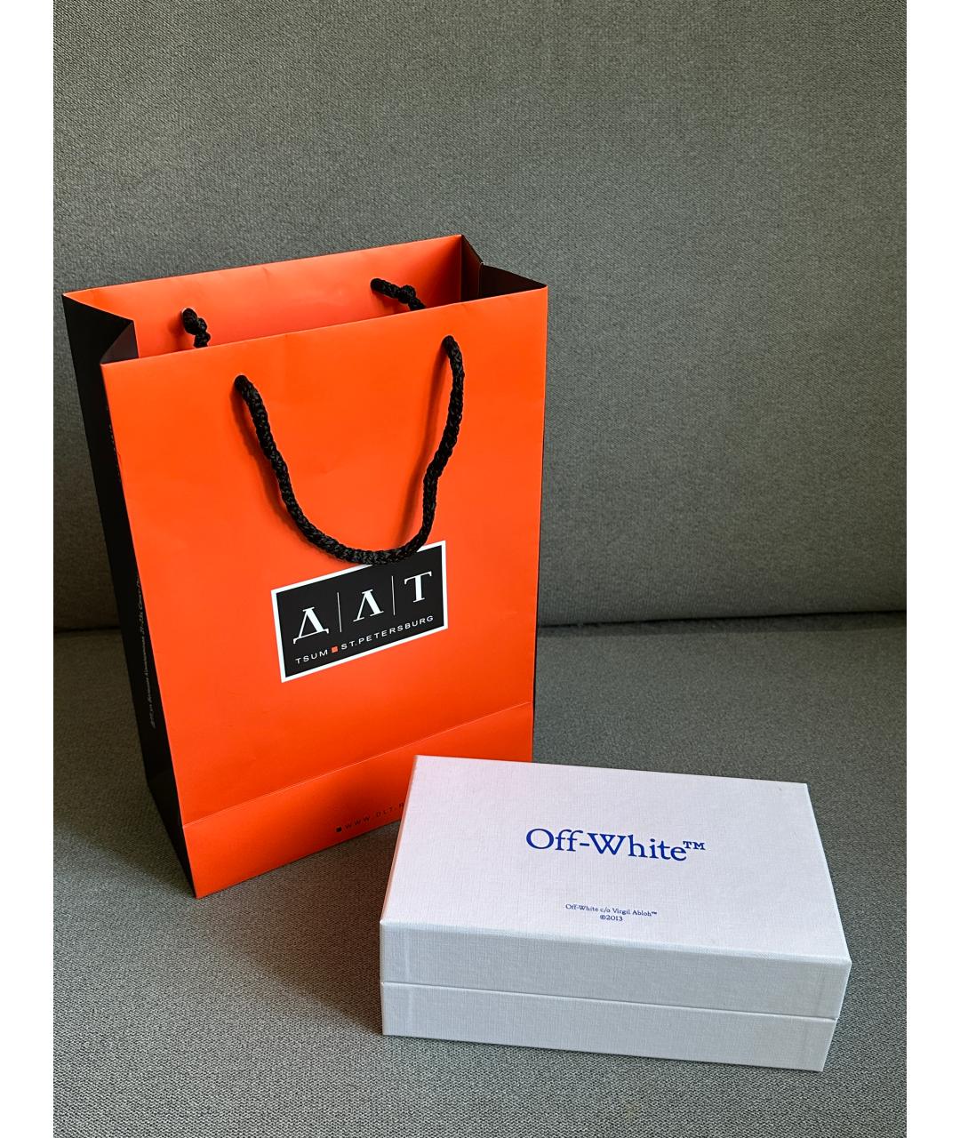 OFF-WHITE Черные пластиковые солнцезащитные очки, фото 3