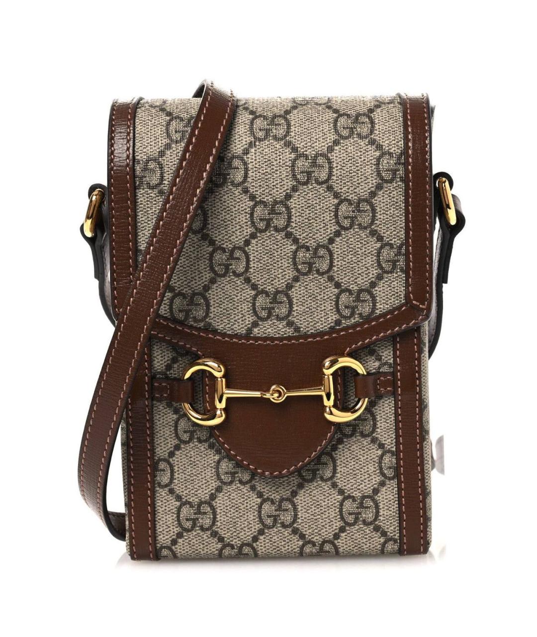 GUCCI Коричневая канва сумка через плечо, фото 9