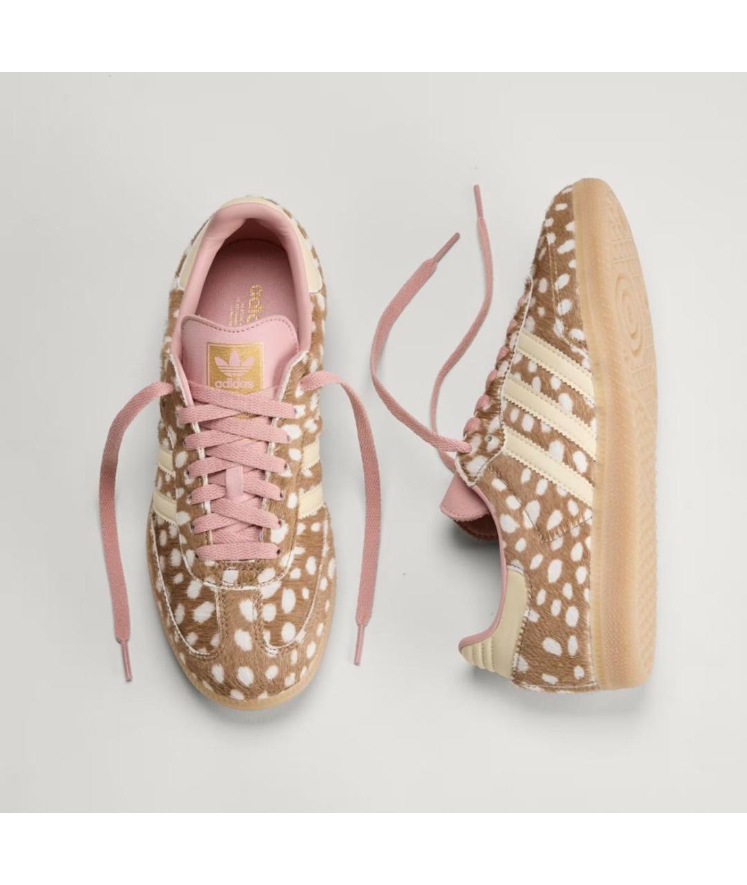ADIDAS Бежевые кожаные кеды, фото 2