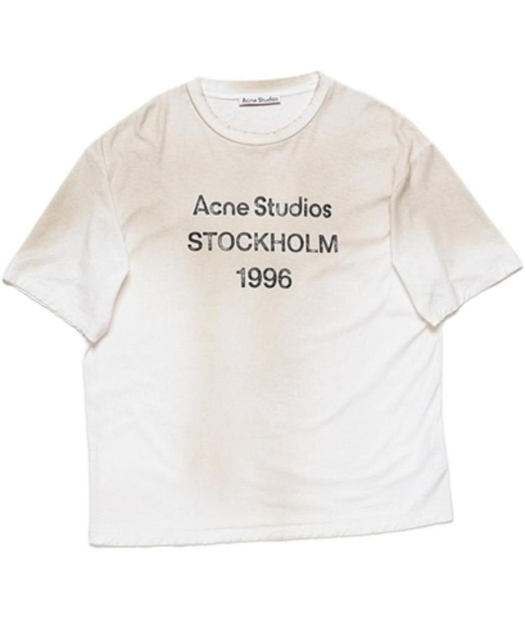 ACNE STUDIOS Белая хлопковая футболка, фото 1