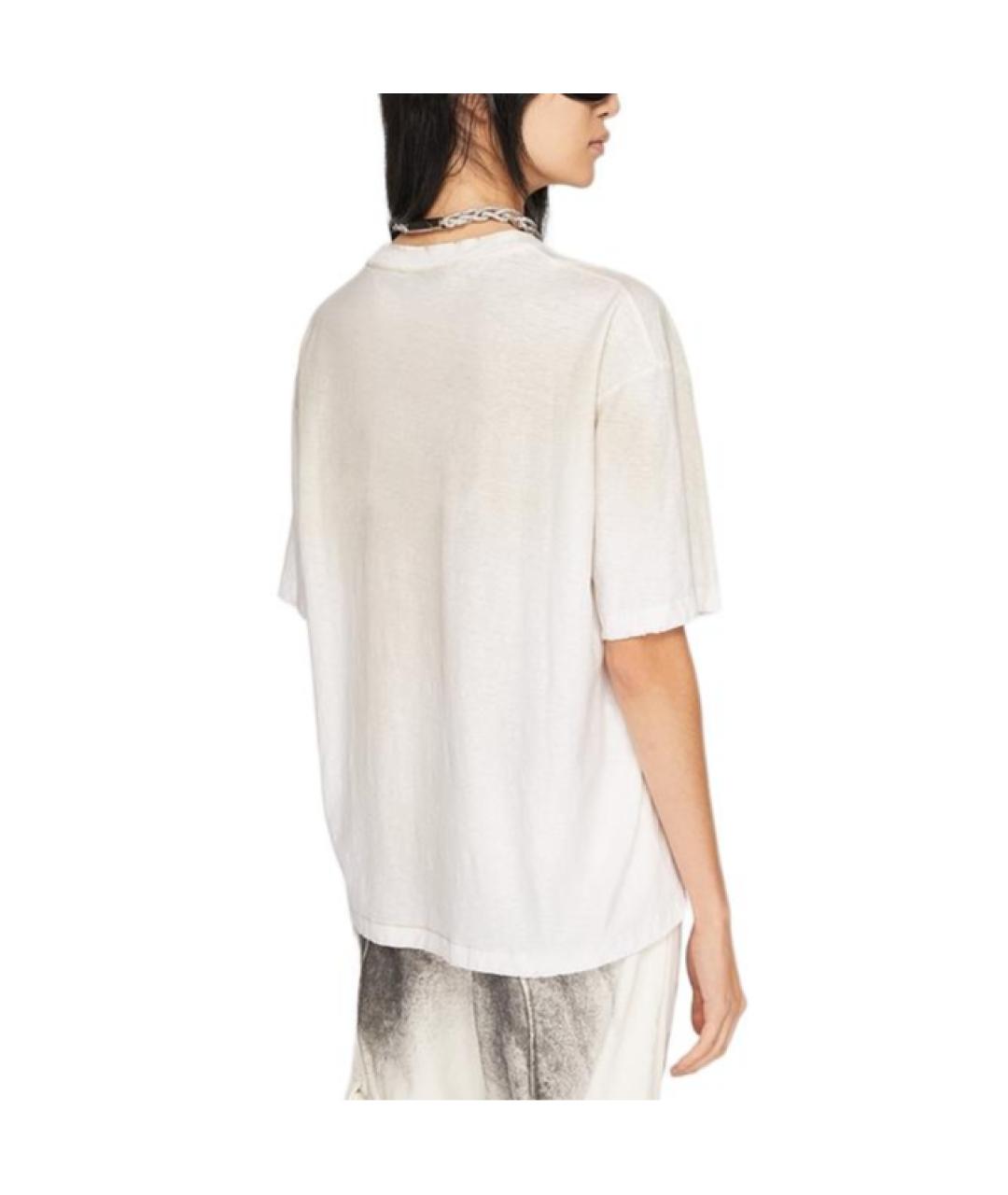 ACNE STUDIOS Белая хлопковая футболка, фото 3