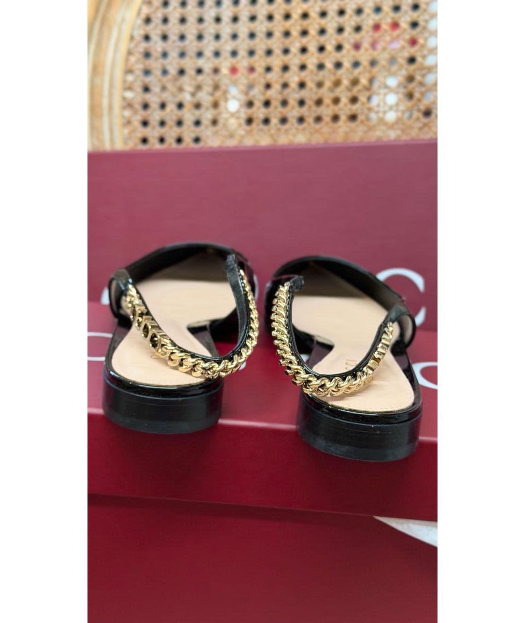 GUCCI Черные туфли из лакированной кожи, фото 6