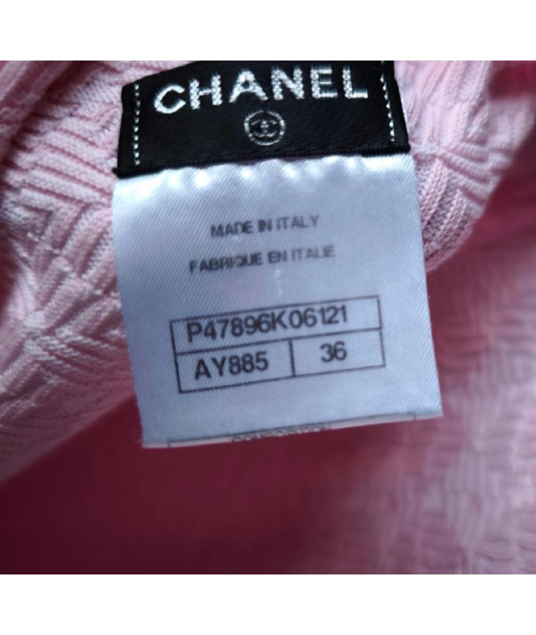 CHANEL Розовый хлопковый костюм с юбками, фото 5