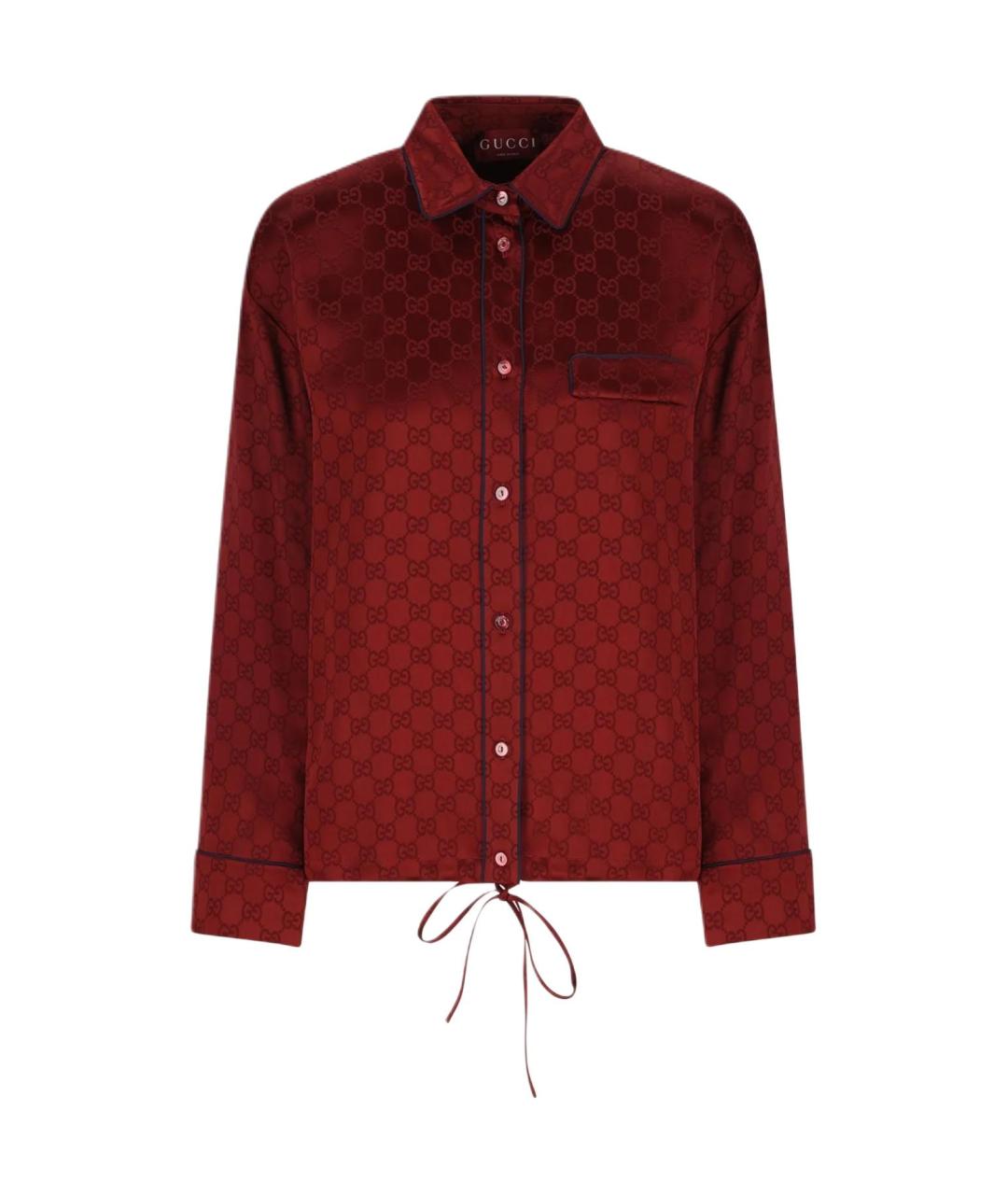 GUCCI Красная классическая рубашка, фото 1