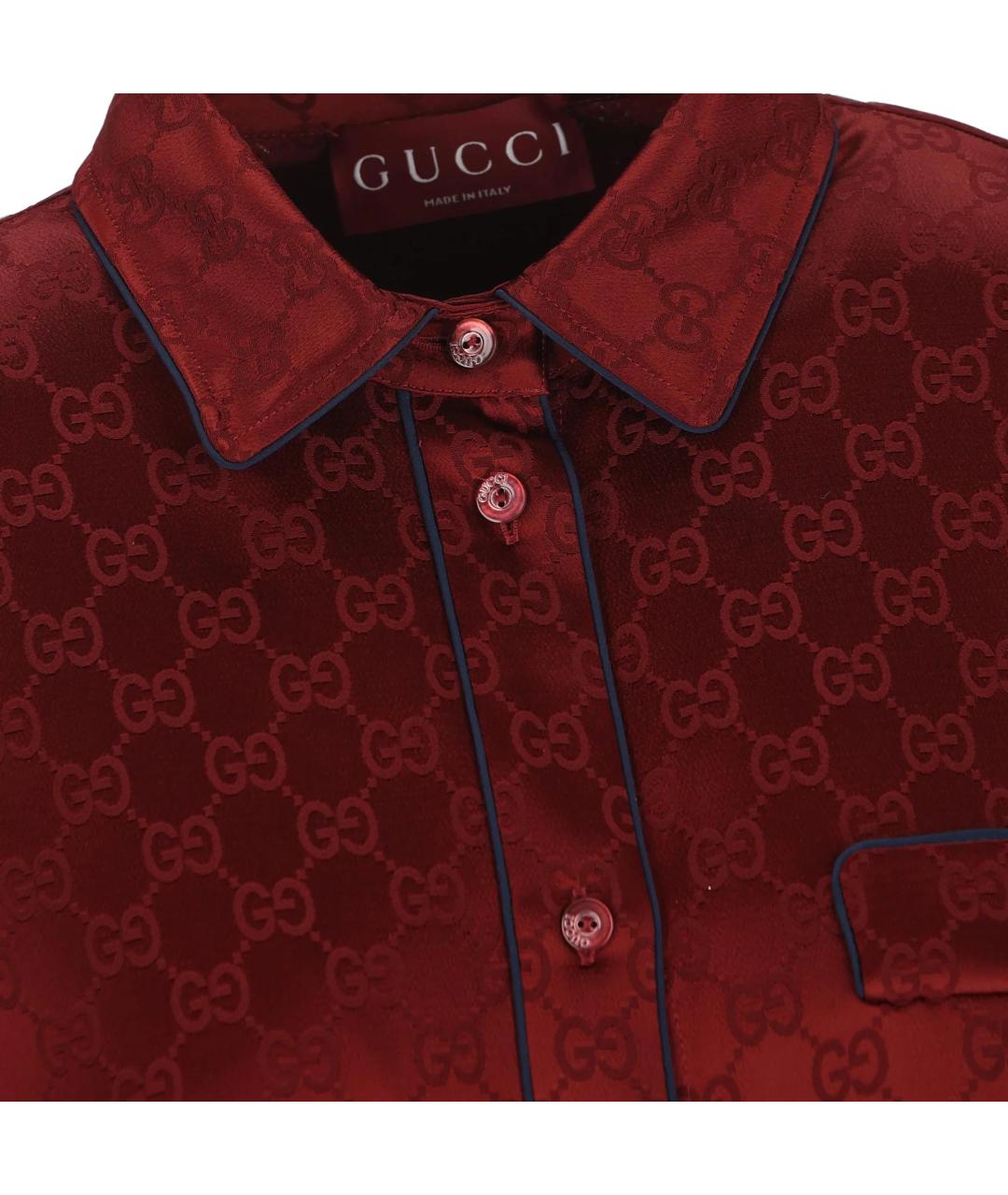 GUCCI Красная классическая рубашка, фото 5