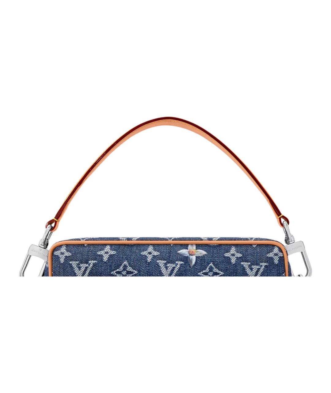 LOUIS VUITTON Синяя деним сумка на плечо, фото 5