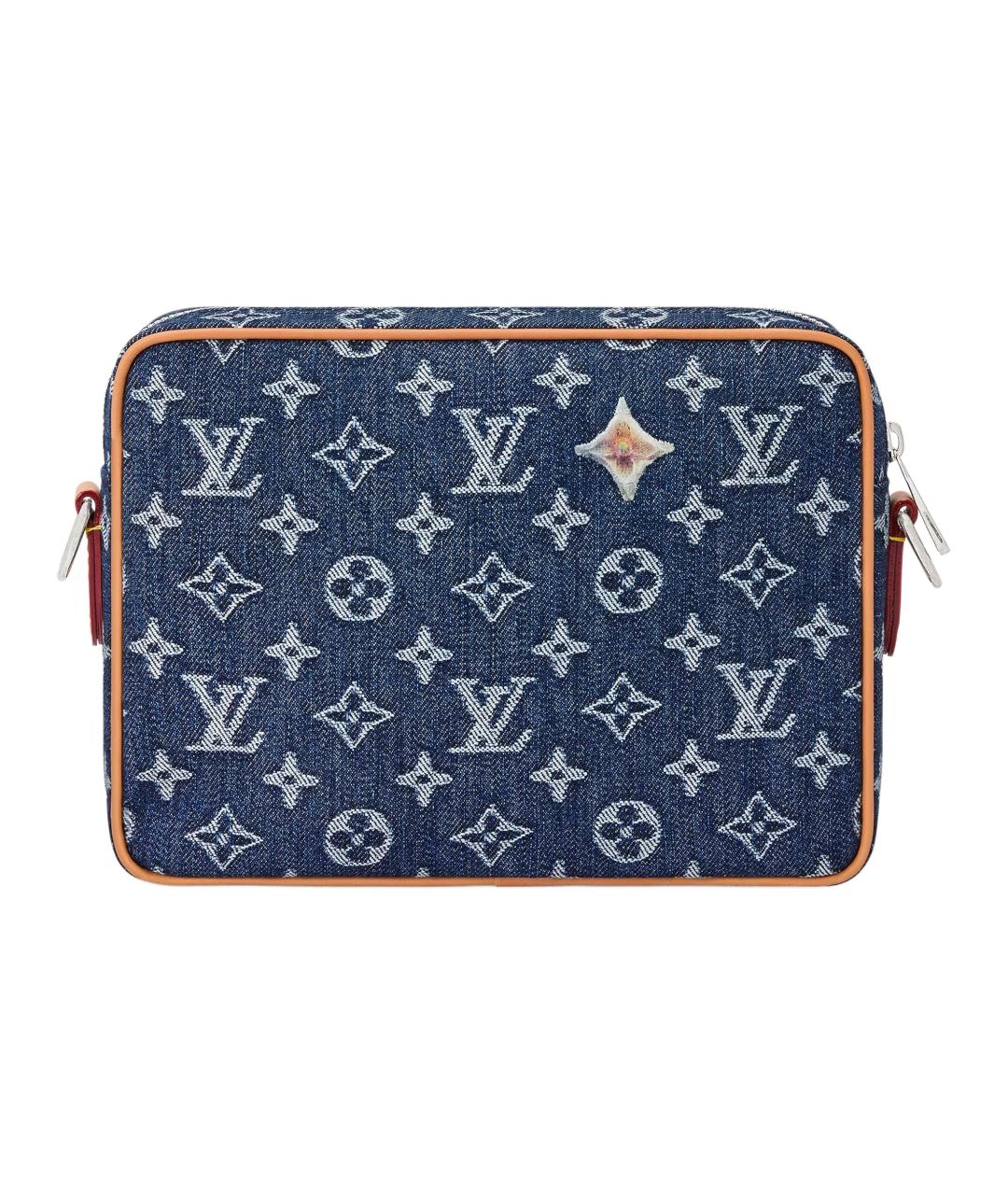 LOUIS VUITTON Синяя деним сумка на плечо, фото 3