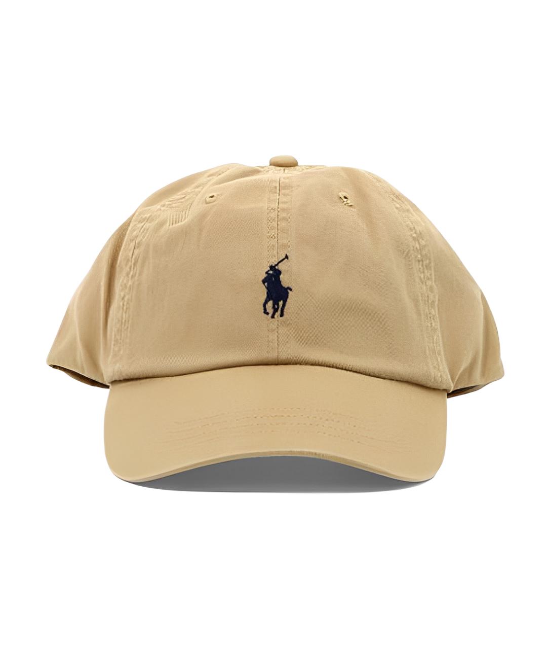 POLO RALPH LAUREN Бежевая хлопковая кепка, фото 1