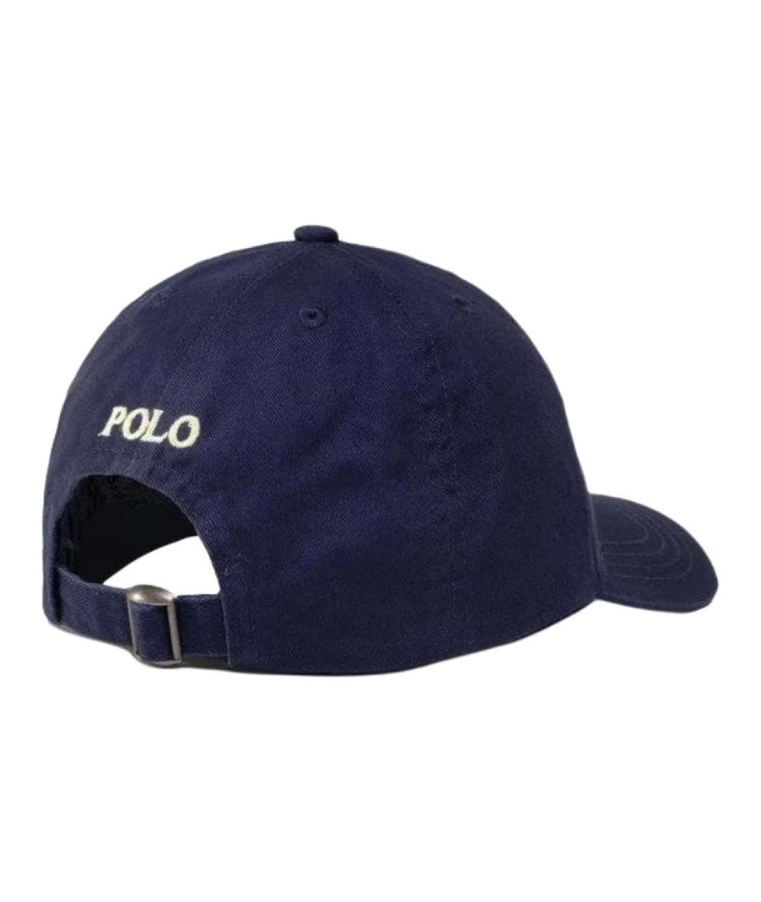 POLO RALPH LAUREN Темно-синяя хлопковая кепка, фото 4