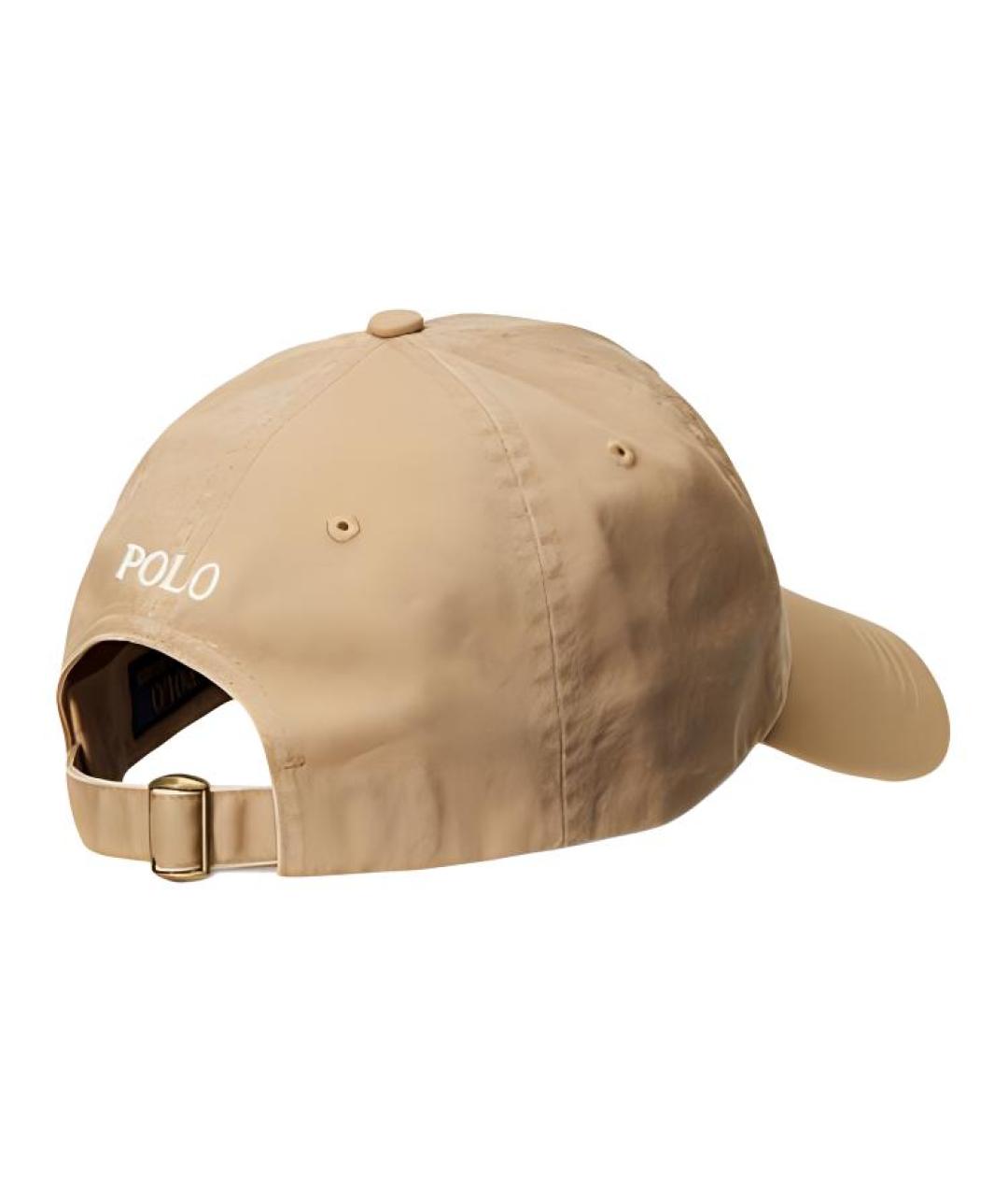 POLO RALPH LAUREN Коричневая хлопковая кепка, фото 2