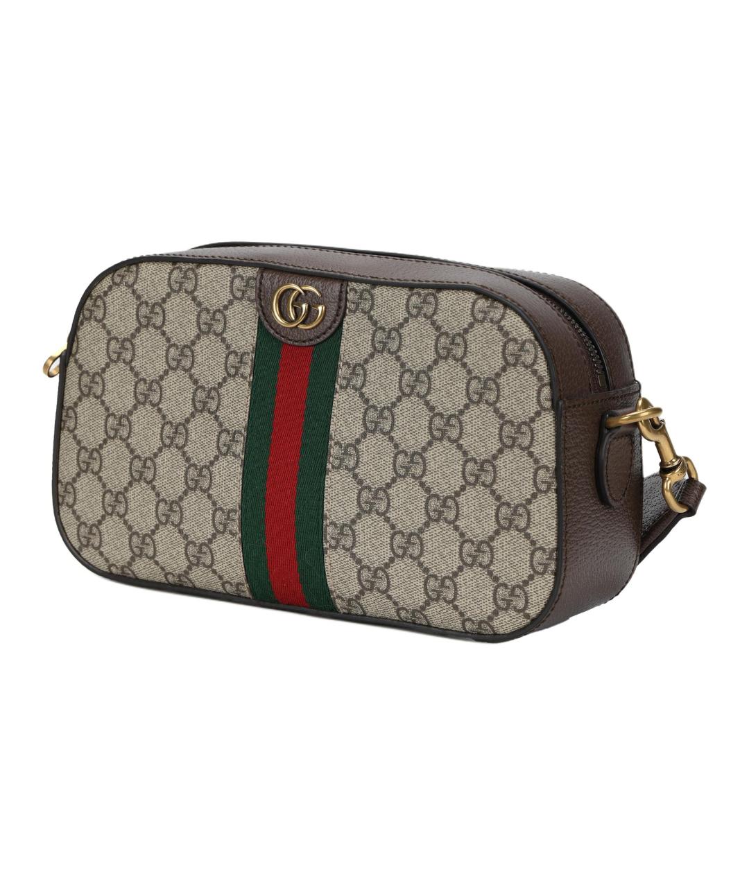 GUCCI Бежевая канва сумка через плечо, фото 2