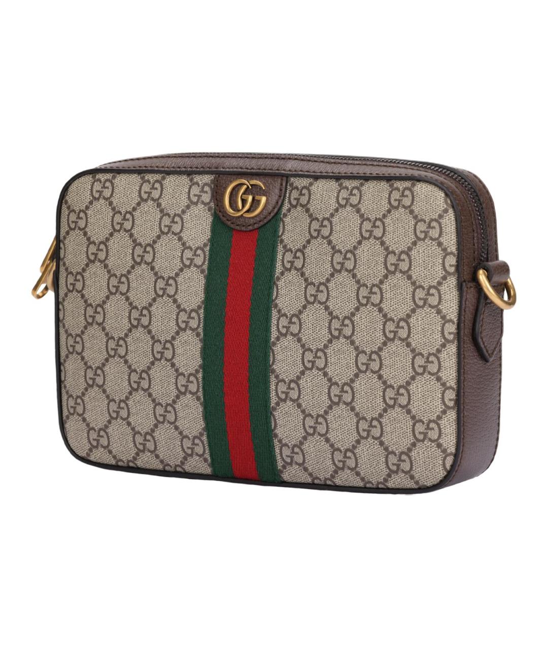 GUCCI Бежевая канва сумка через плечо, фото 2