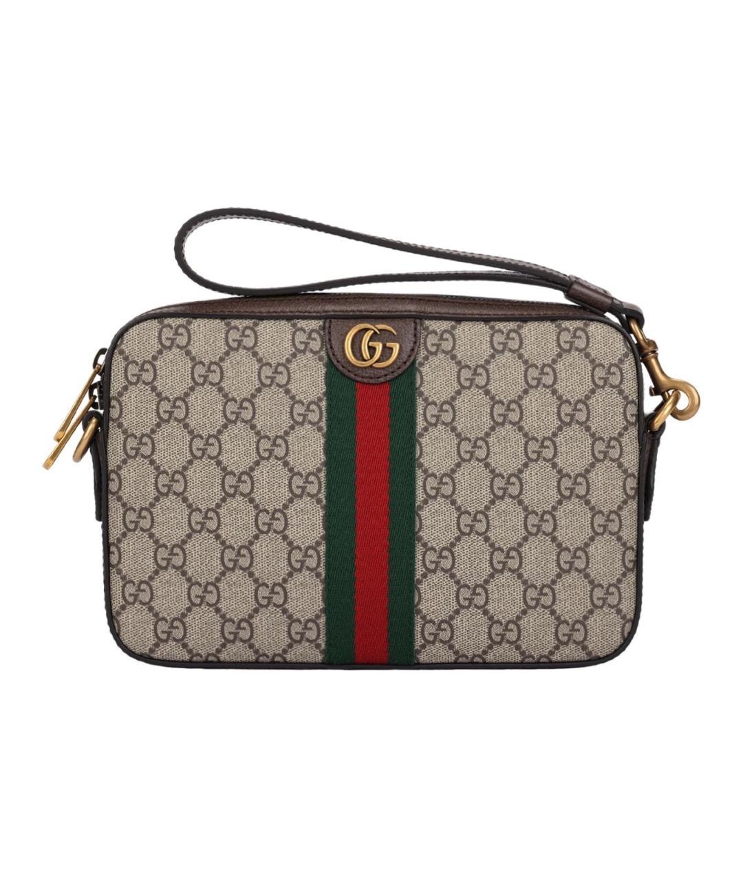 GUCCI Бежевая канва сумка через плечо, фото 1