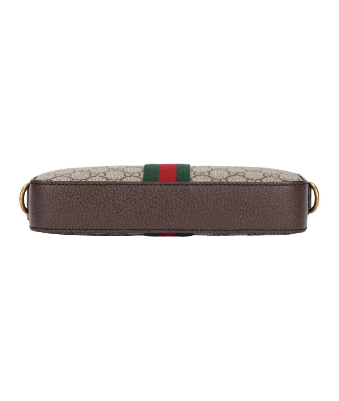 GUCCI Бежевая канва сумка через плечо, фото 4