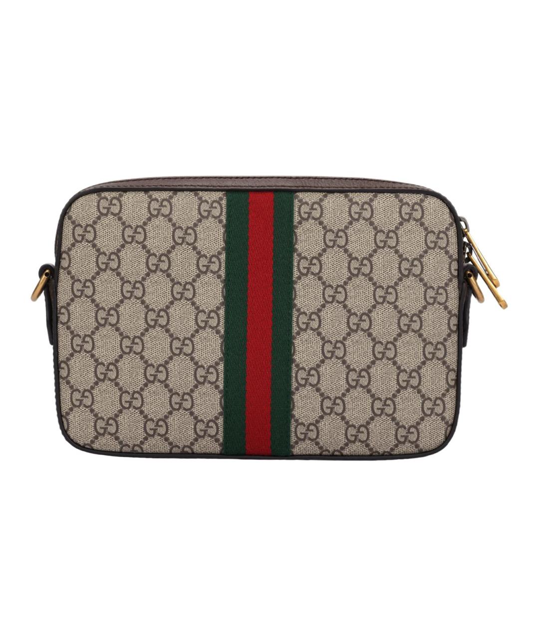 GUCCI Бежевая канва сумка через плечо, фото 3