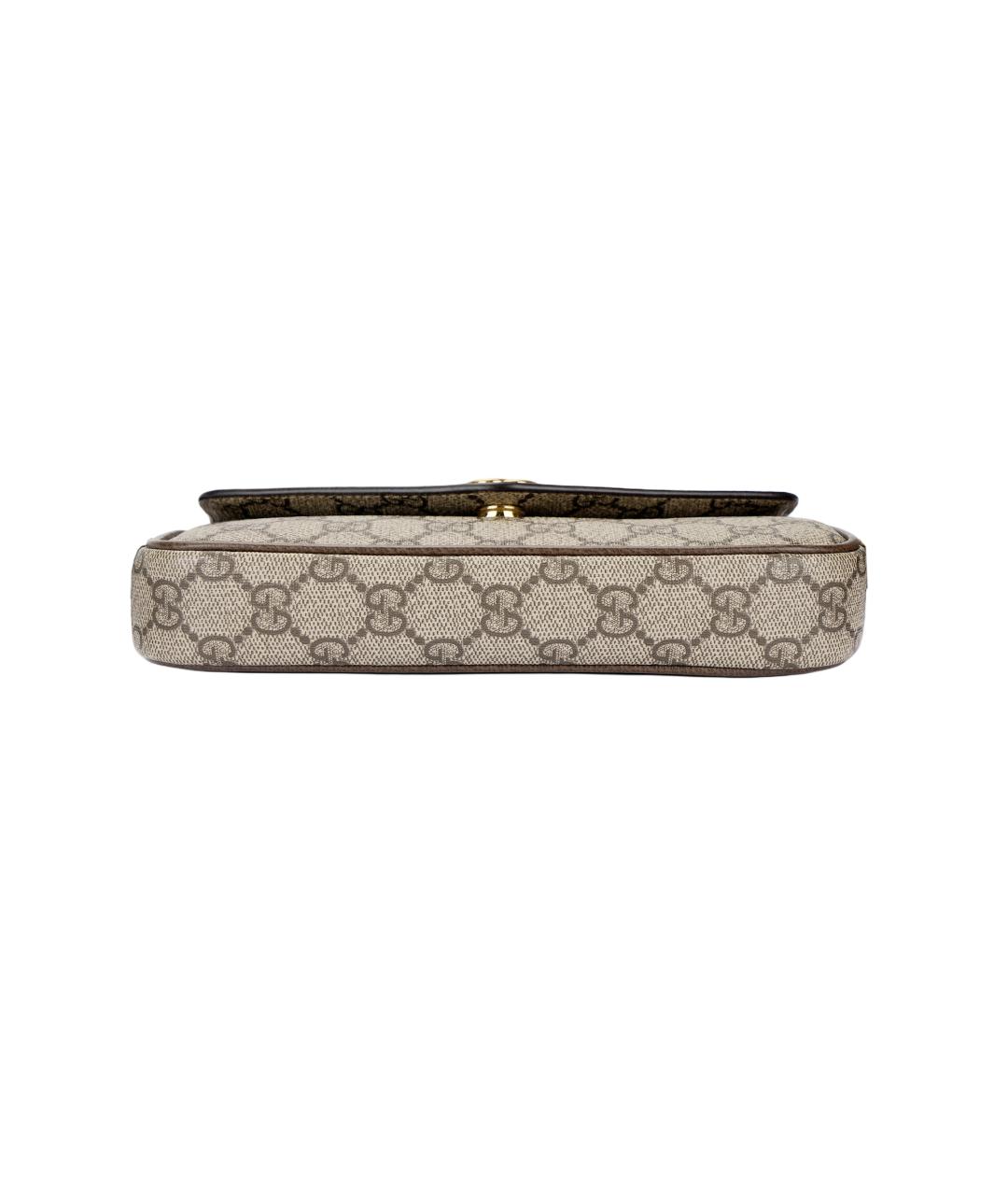 GUCCI Бежевая канва сумка через плечо, фото 4