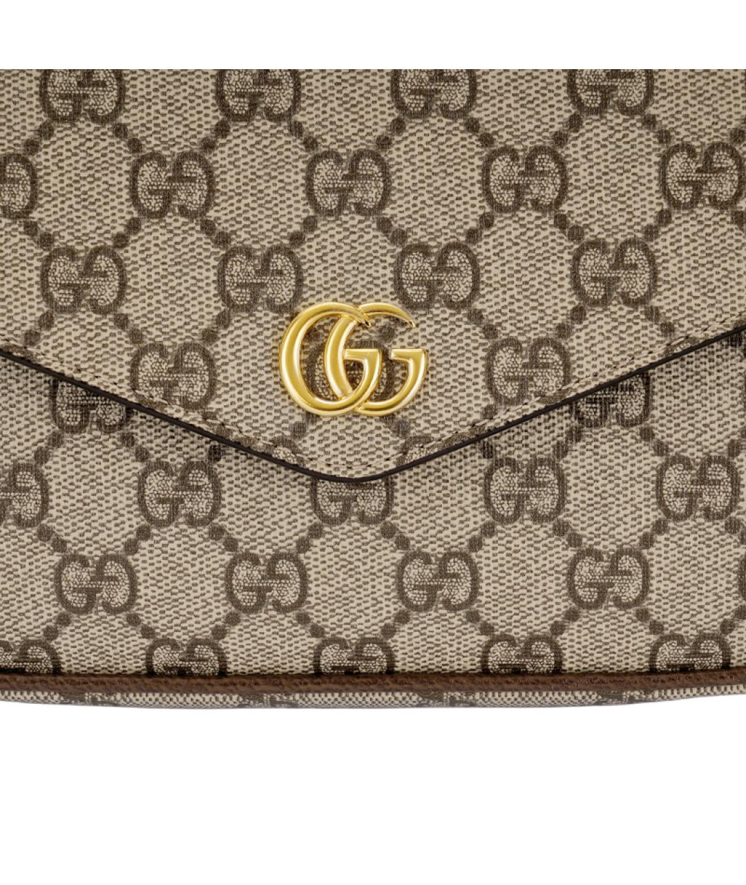 GUCCI Бежевая канва сумка через плечо, фото 5
