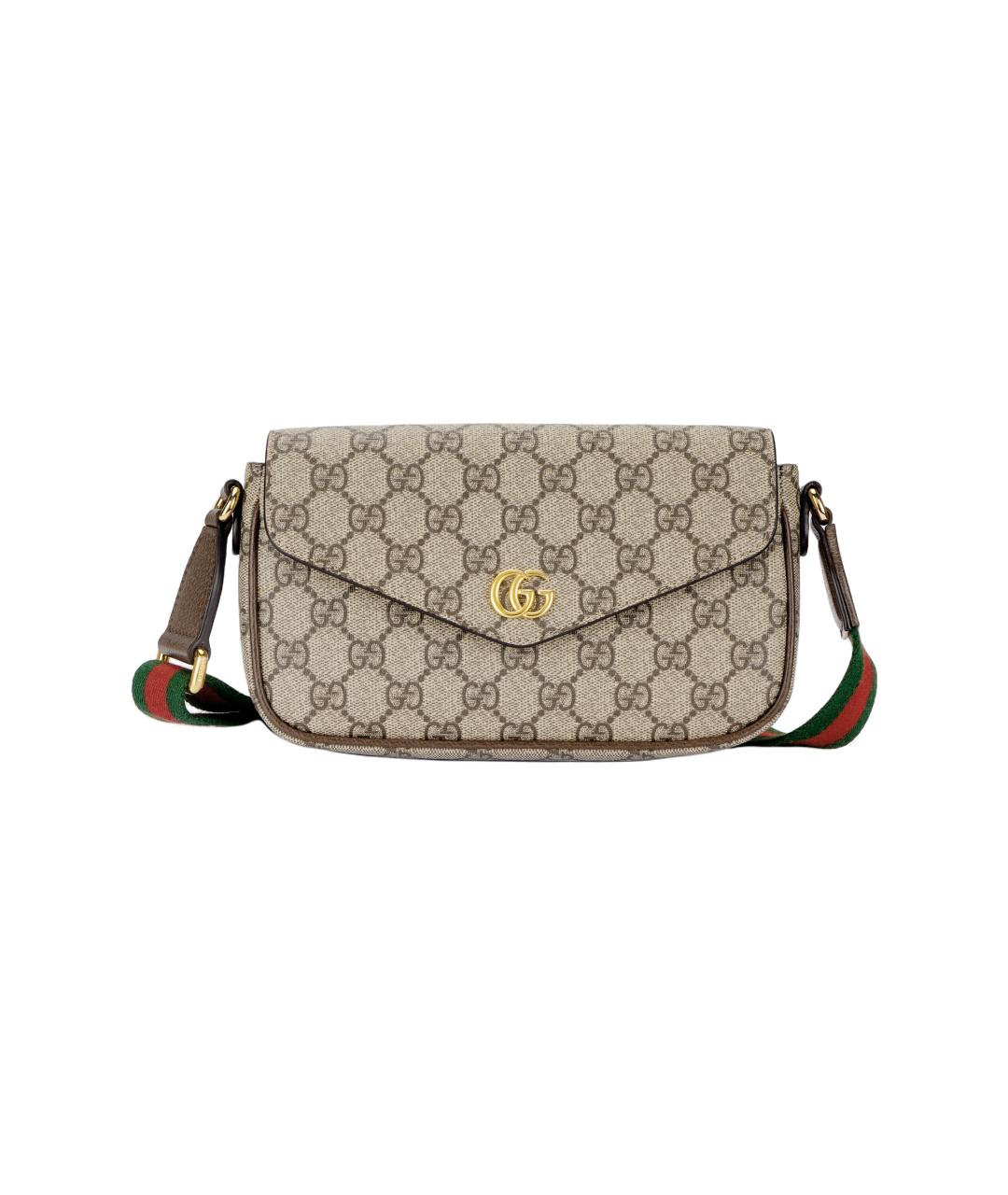 GUCCI Бежевая канва сумка через плечо, фото 6