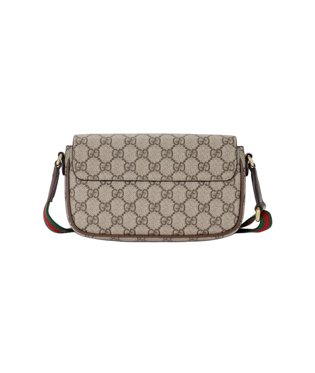 GUCCI Бежевая канва сумка через плечо, фото 3