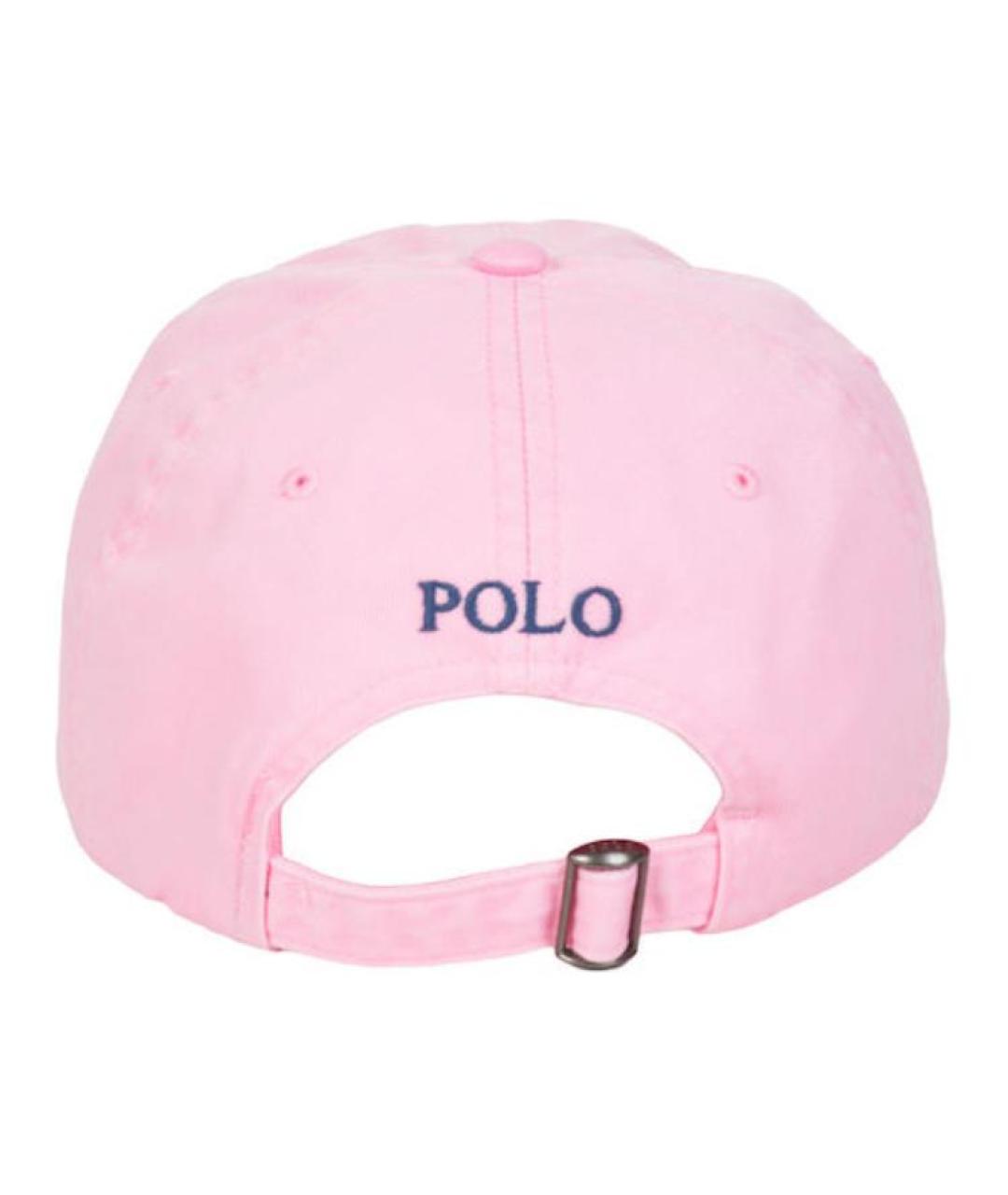 POLO RALPH LAUREN Розовая хлопковая кепка, фото 4
