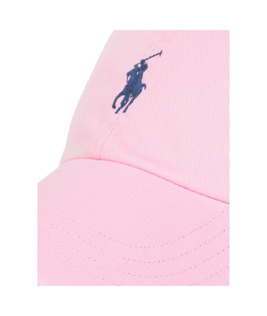 POLO RALPH LAUREN Розовая хлопковая кепка, фото 5