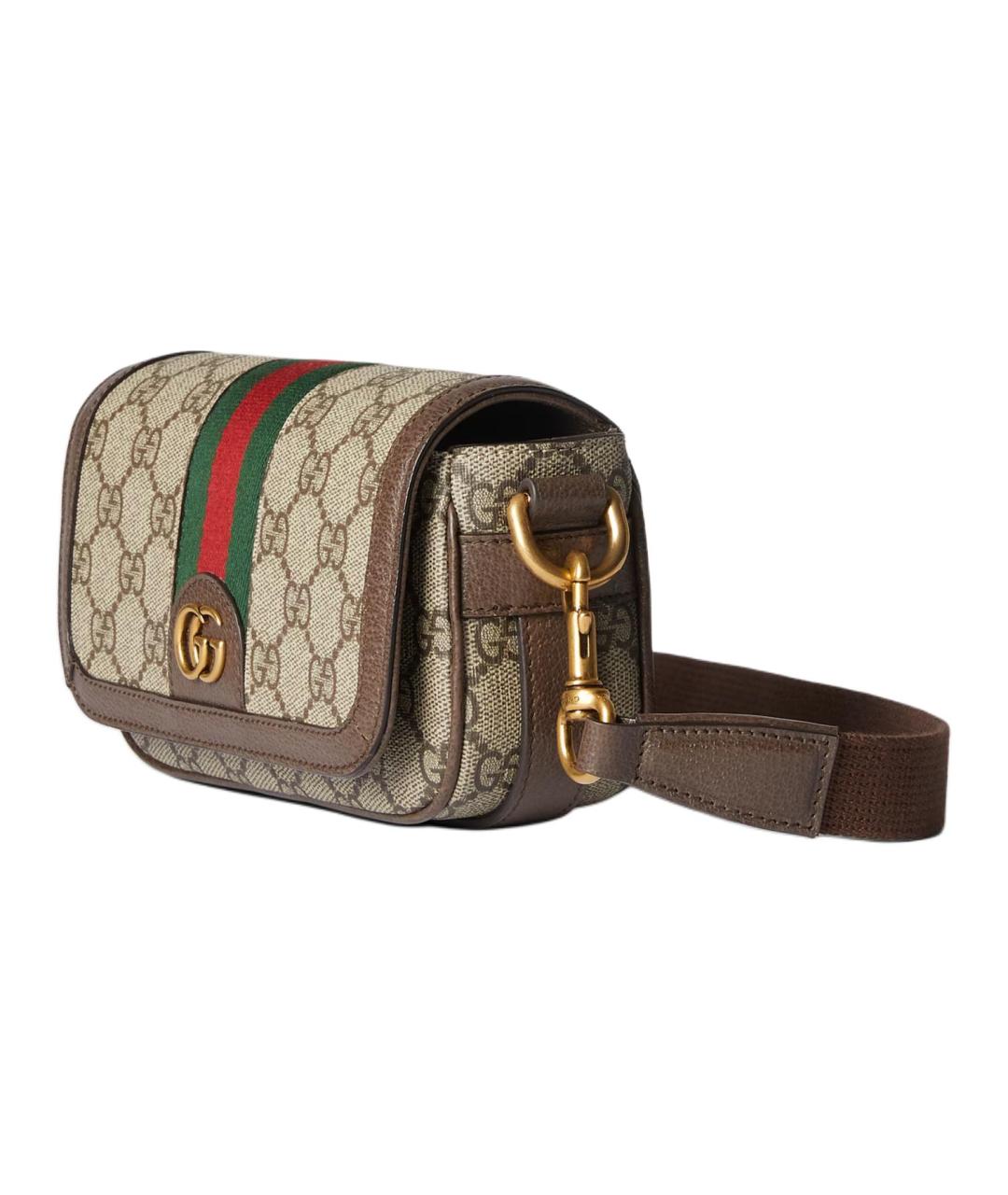 GUCCI Бежевая канва сумка на плечо, фото 2