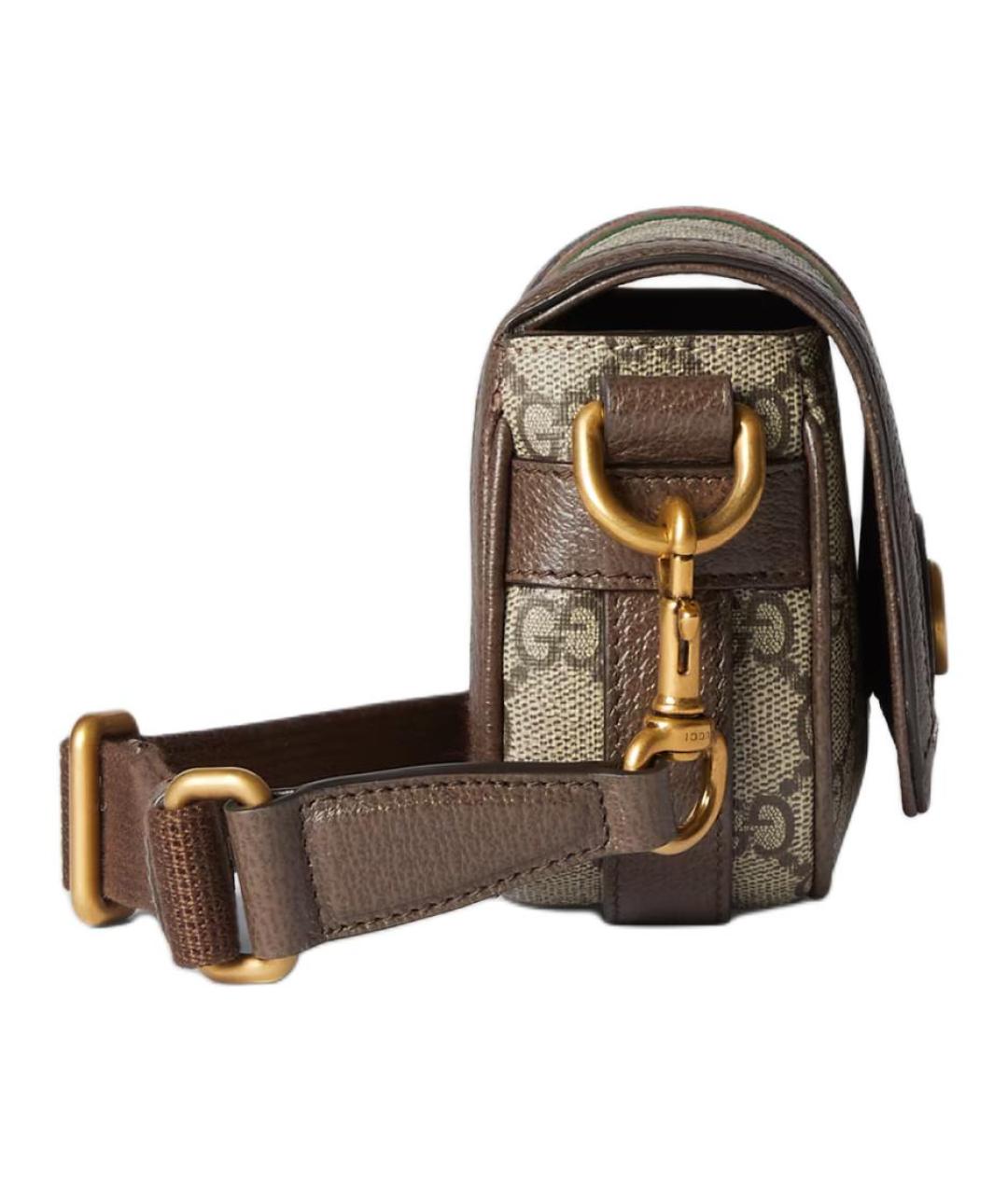 GUCCI Бежевая канва сумка на плечо, фото 3