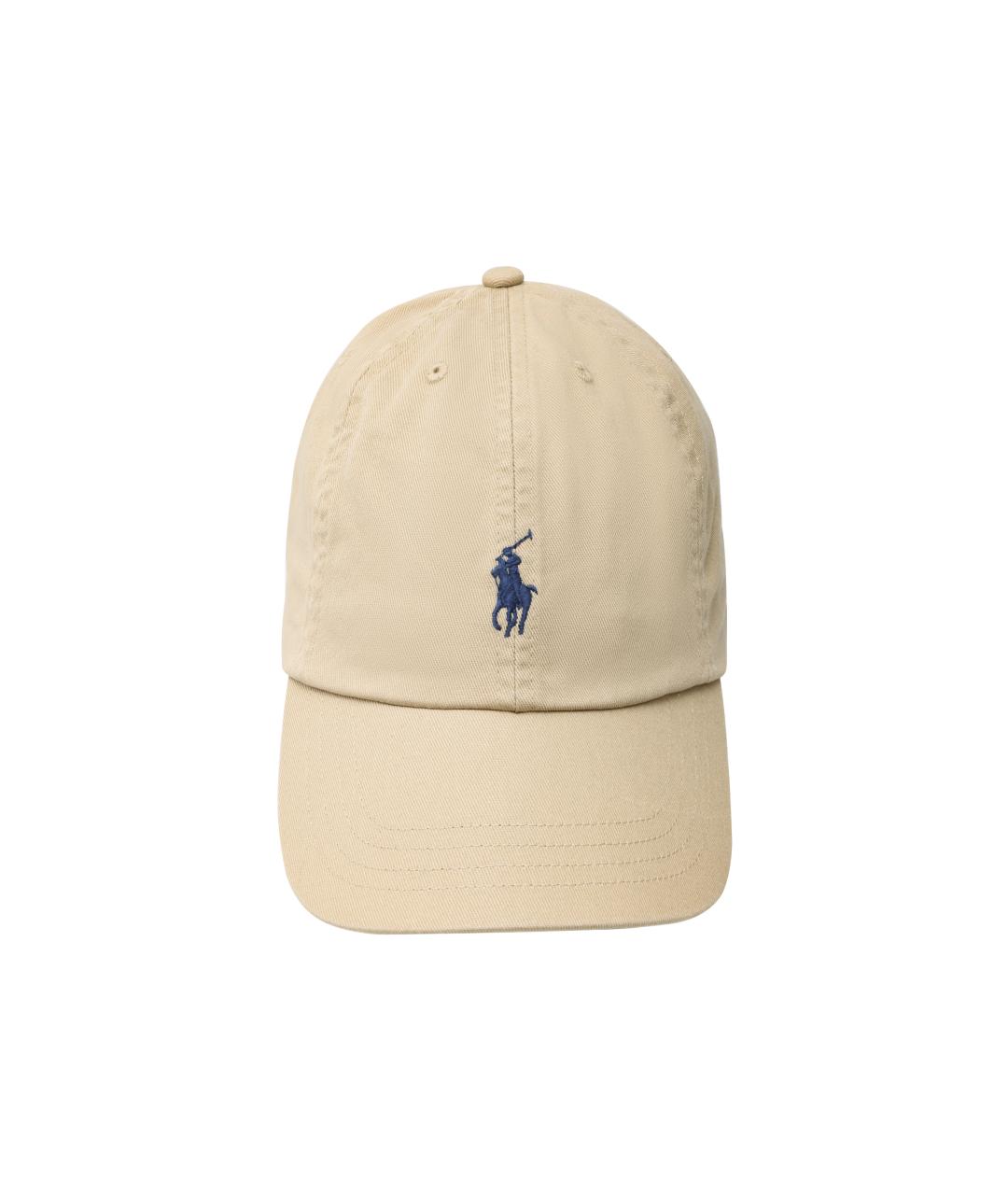 POLO RALPH LAUREN Бежевая хлопковая кепка, фото 1