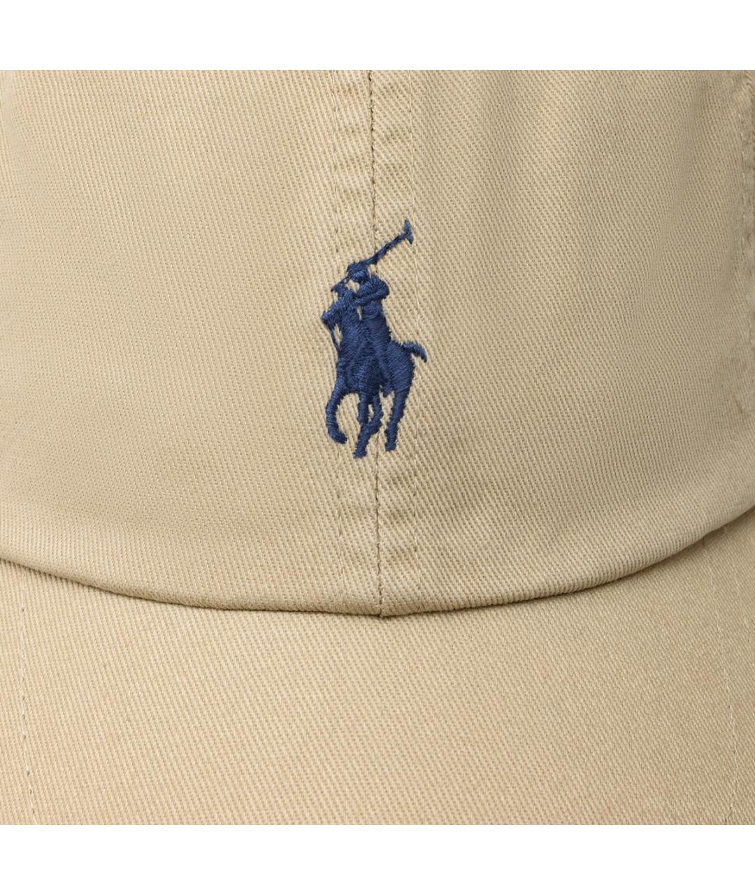 POLO RALPH LAUREN Бежевая хлопковая кепка, фото 5