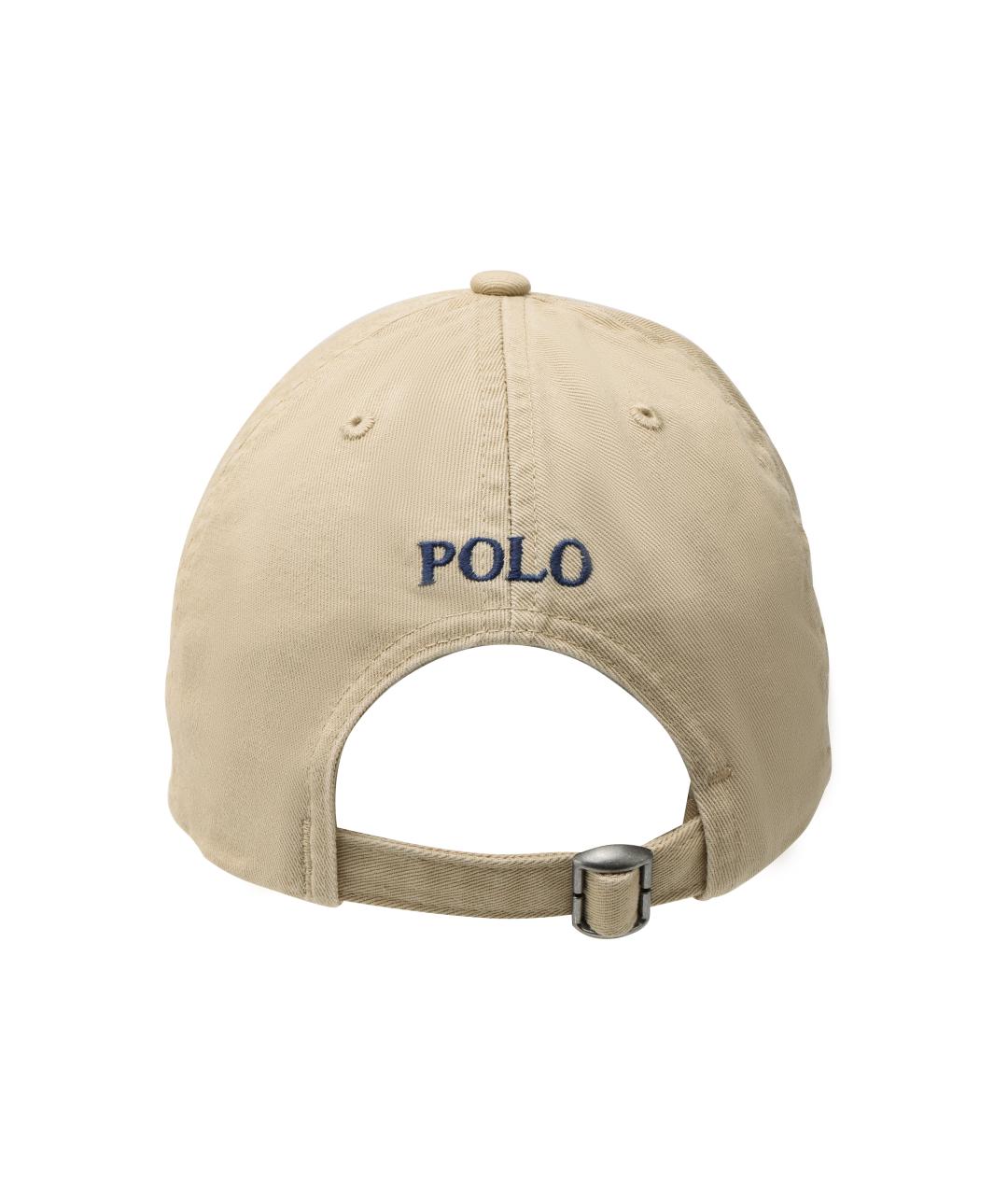 POLO RALPH LAUREN Бежевая хлопковая кепка, фото 4