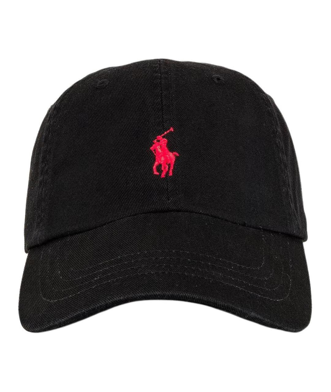 POLO RALPH LAUREN Черная хлопковая кепка/бейсболка, фото 2