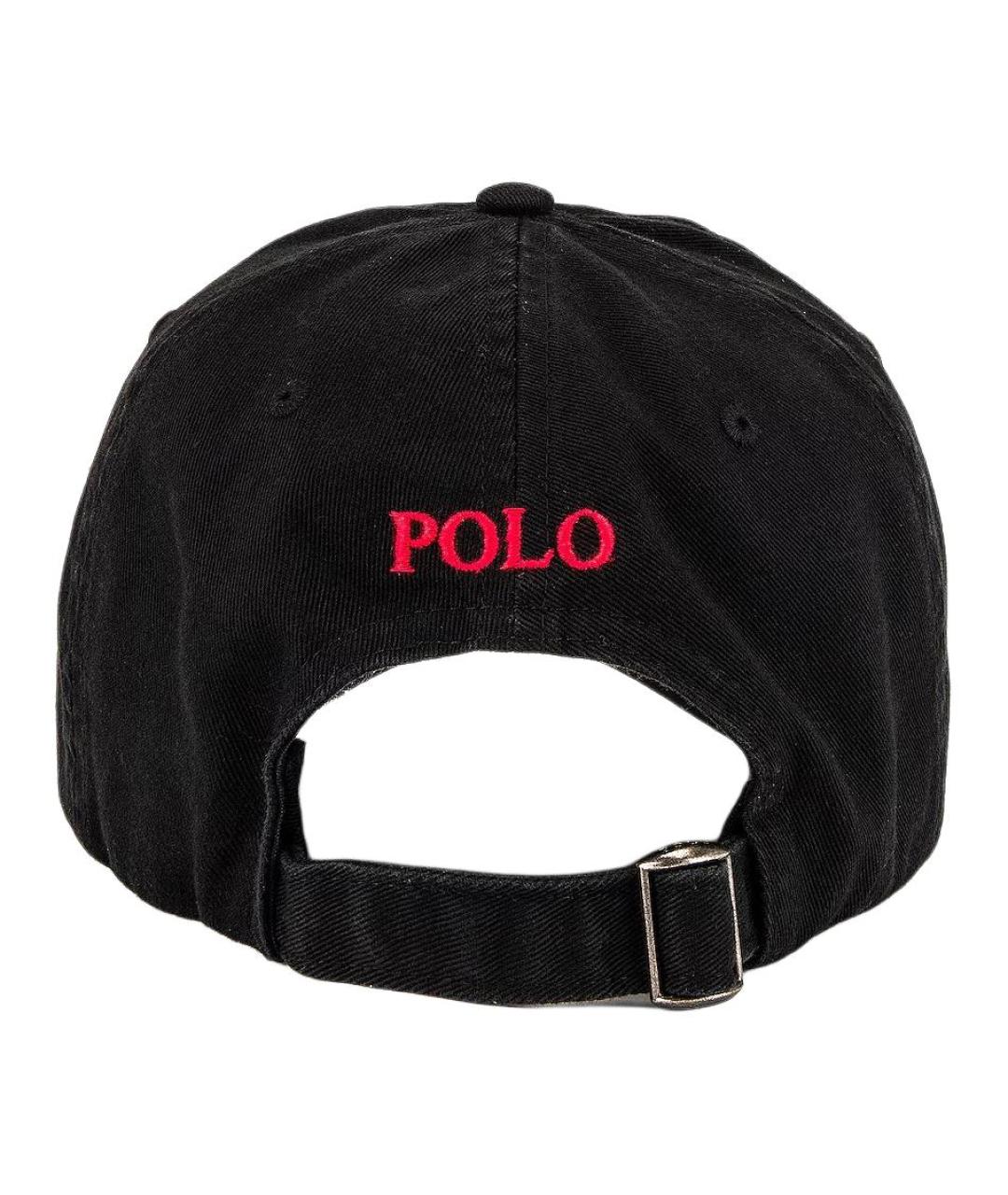 POLO RALPH LAUREN Черная хлопковая кепка/бейсболка, фото 3