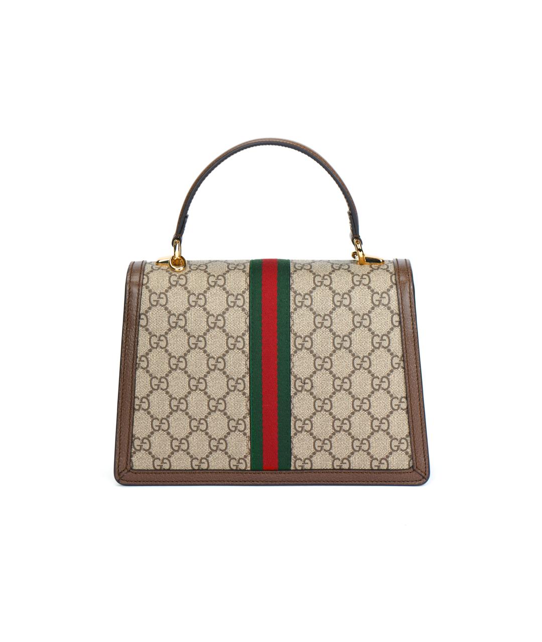GUCCI Коричневая канва сумка через плечо, фото 3