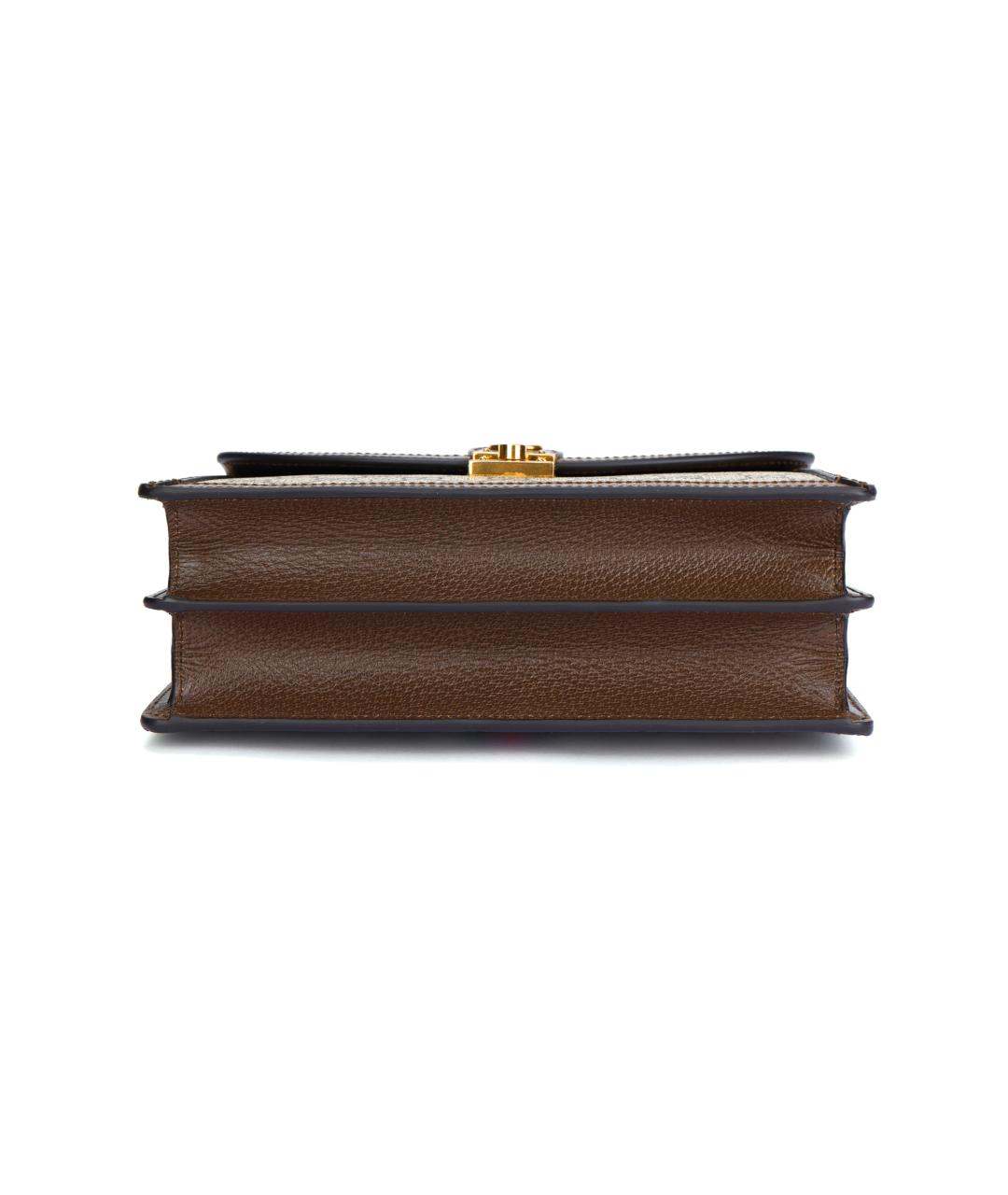 GUCCI Коричневая канва сумка через плечо, фото 4