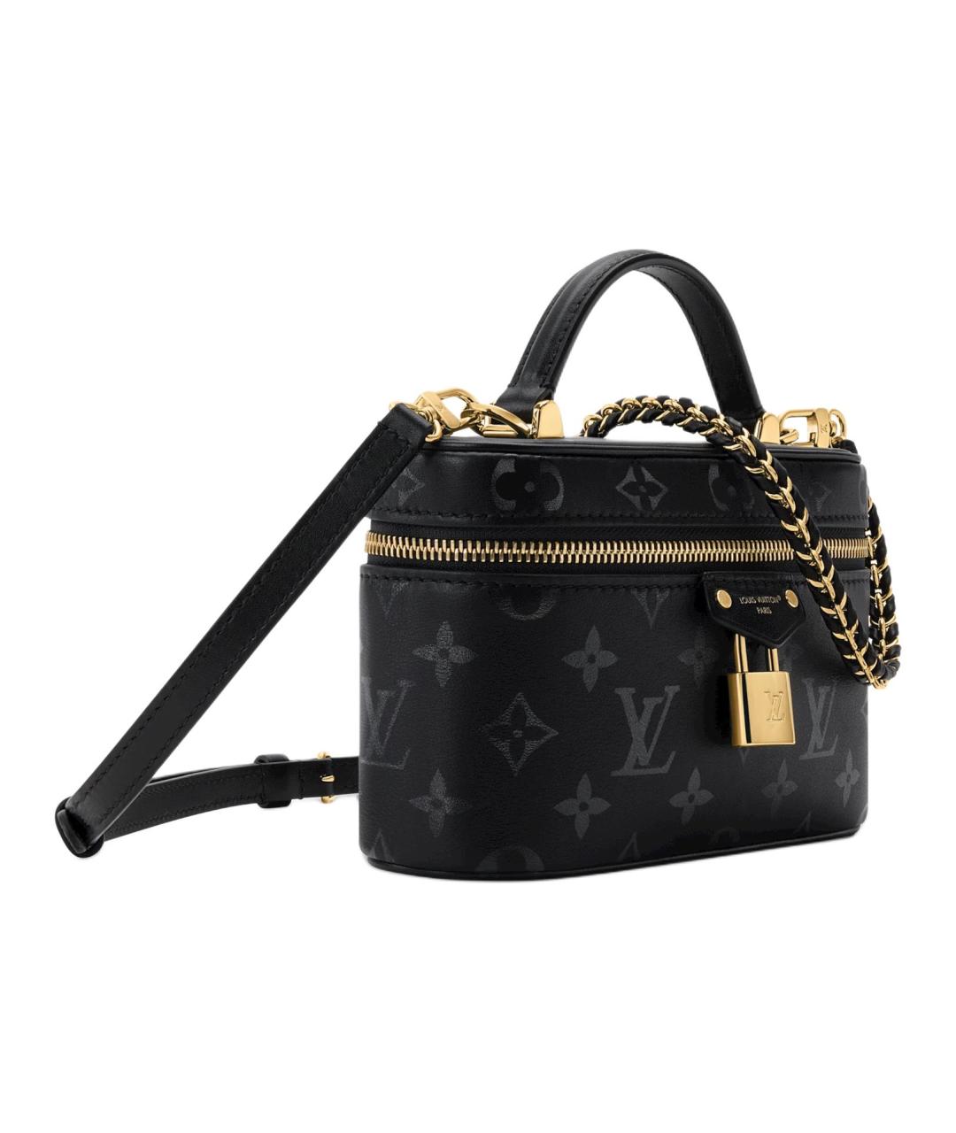 LOUIS VUITTON Черная сумка через плечо из канвы, фото 2