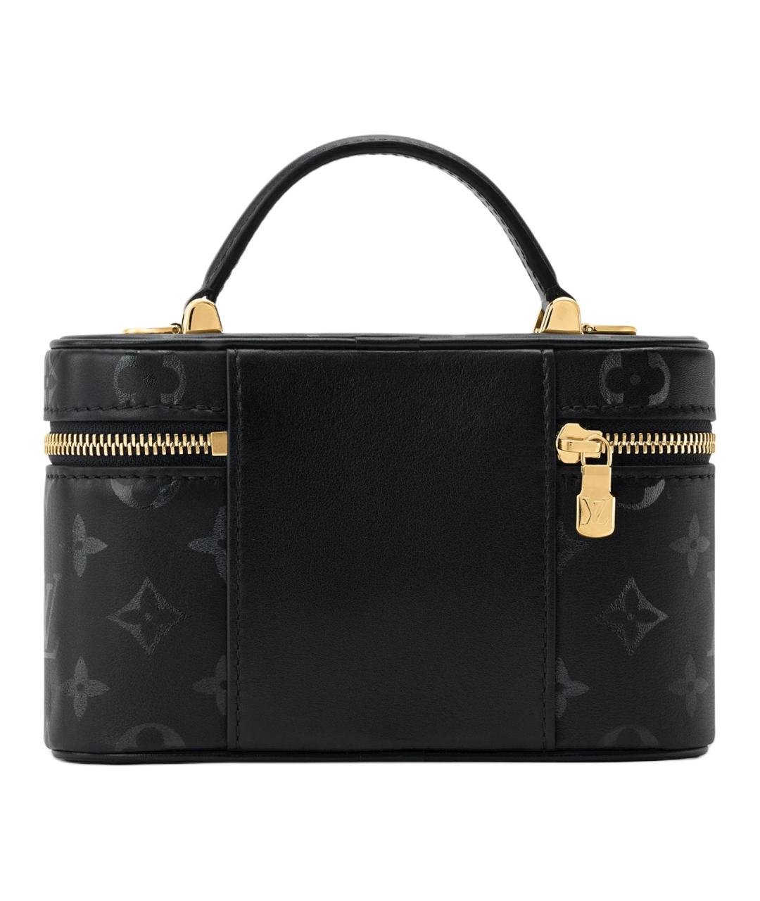 LOUIS VUITTON Черная сумка через плечо из канвы, фото 3