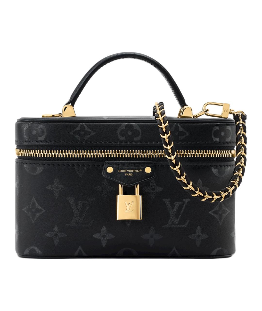 LOUIS VUITTON Черная сумка через плечо из канвы, фото 1
