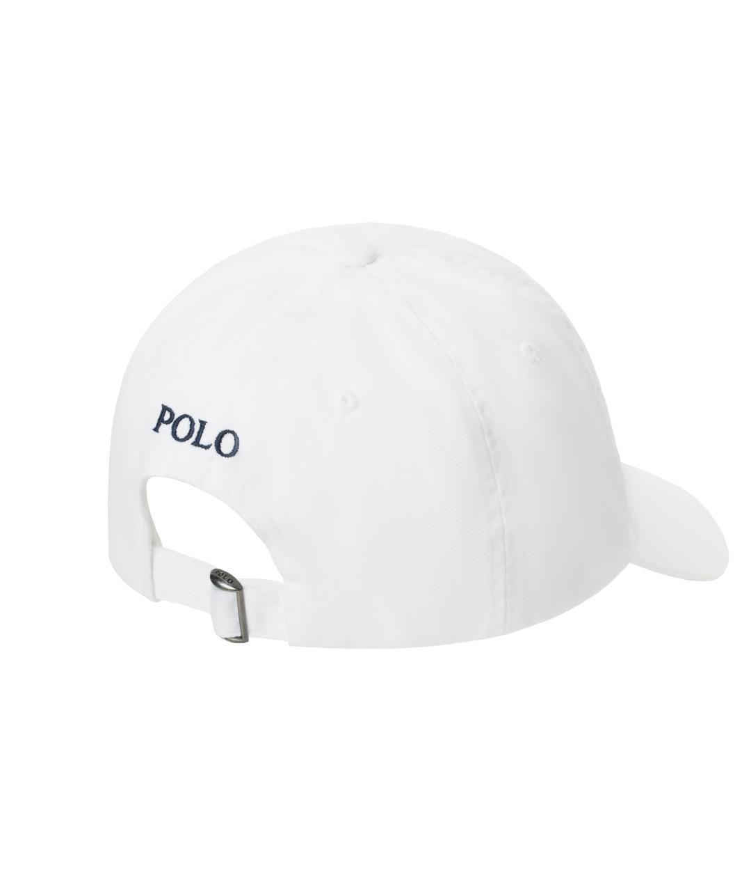 POLO RALPH LAUREN Белая хлопковая кепка/бейсболка, фото 4