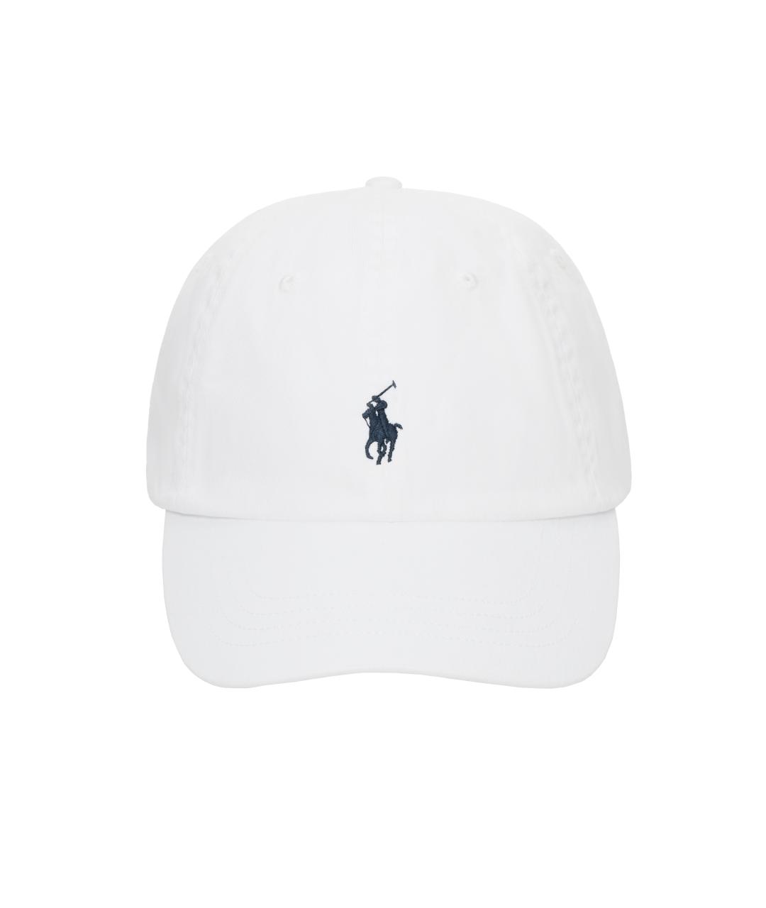POLO RALPH LAUREN Белая хлопковая кепка/бейсболка, фото 2