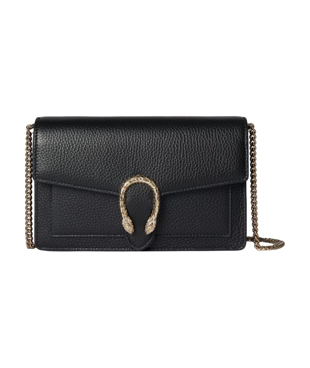 GUCCI Черный кожаный кошелек, фото 1