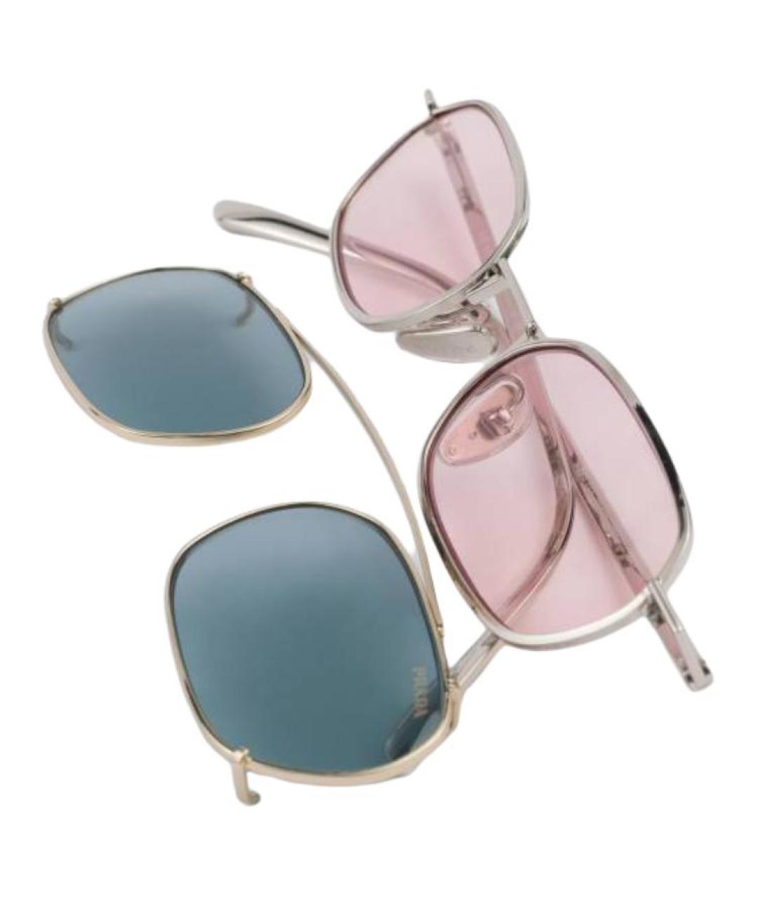PRADA Золотые металлические солнцезащитные очки, фото 4