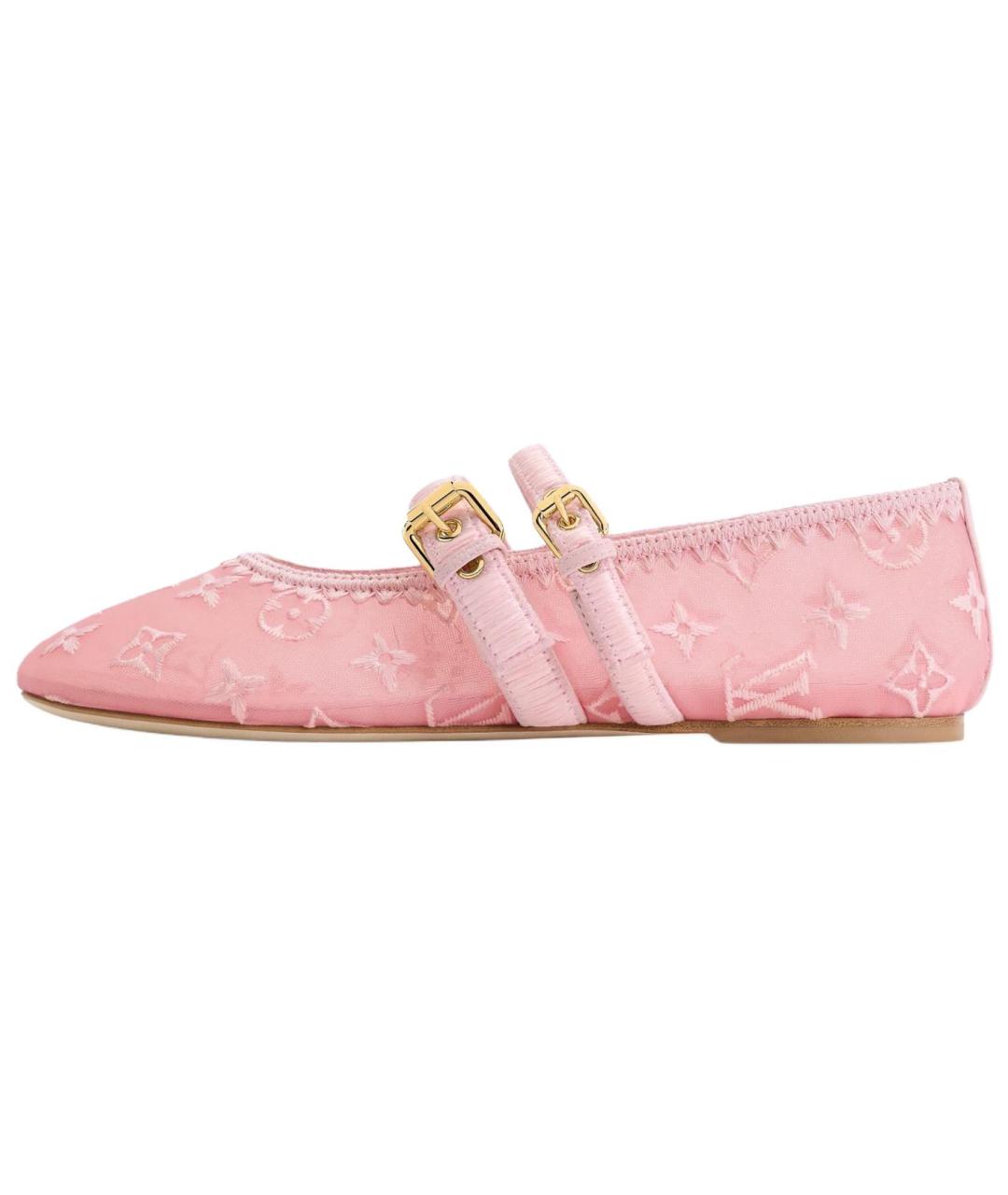 LOUIS VUITTON Розовые балетки, фото 2