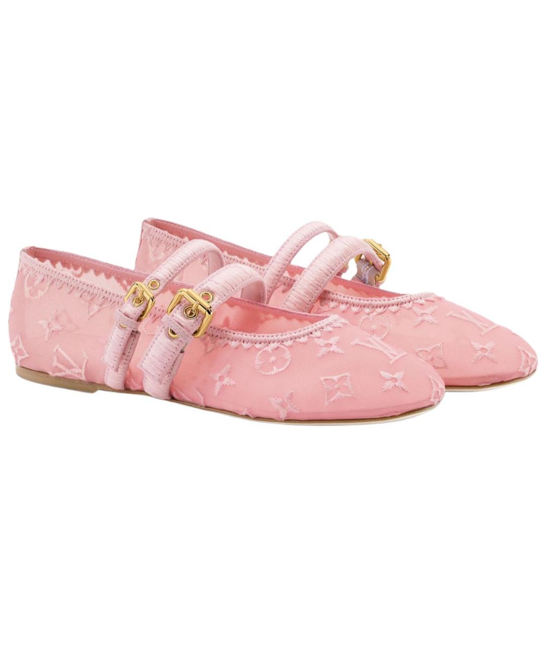 LOUIS VUITTON Розовые балетки, фото 3