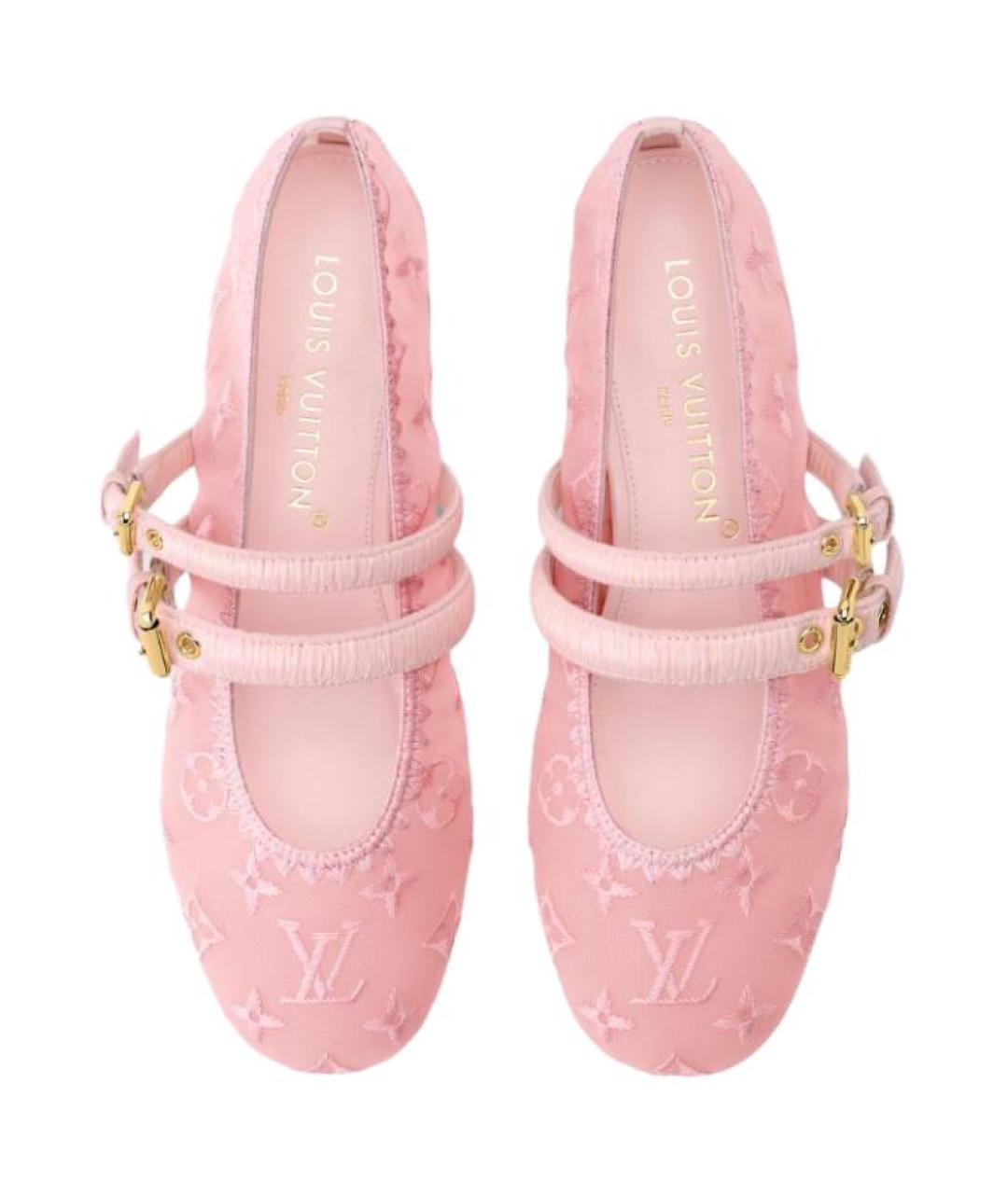 LOUIS VUITTON Розовые балетки, фото 4